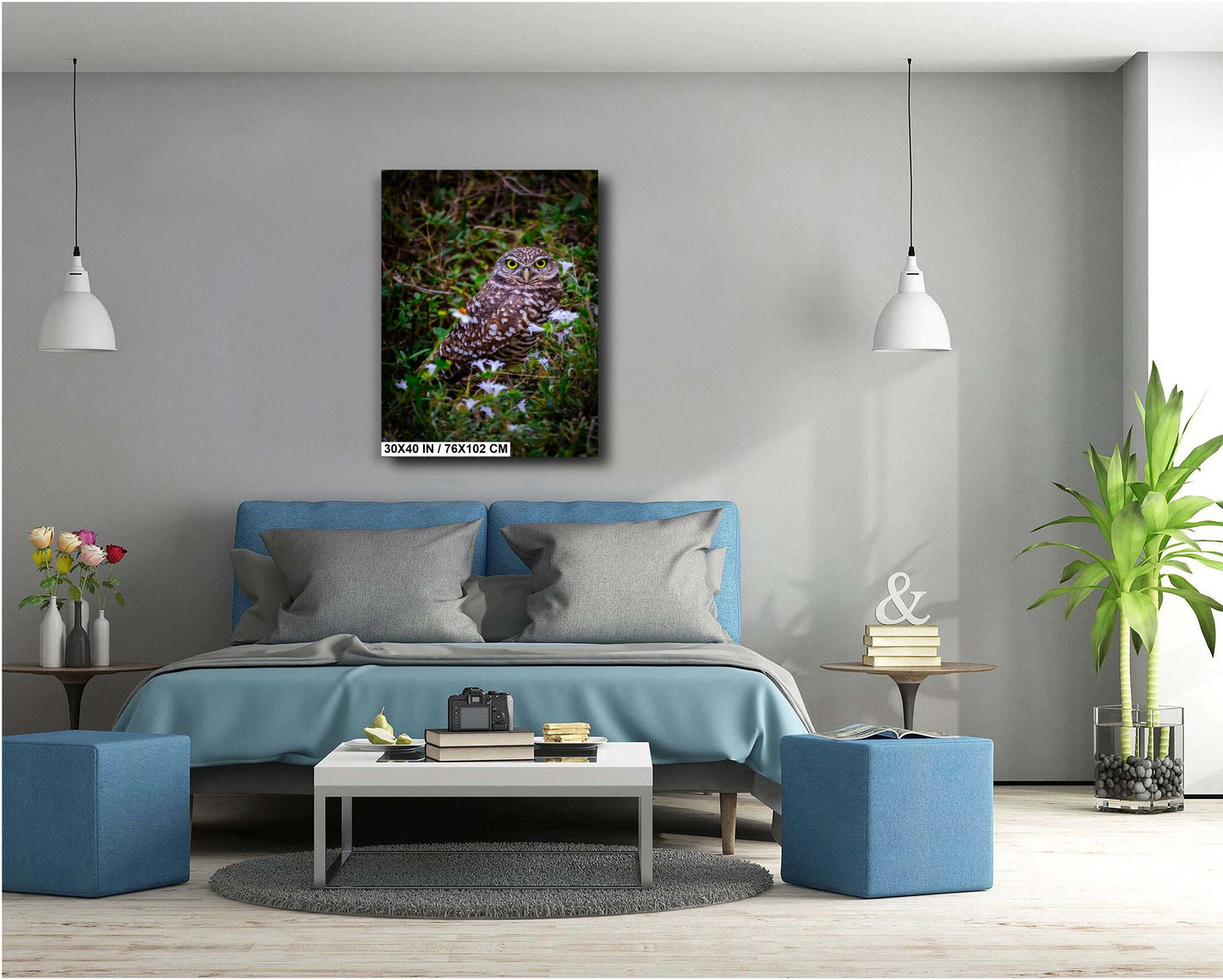 Burrowing Owl in the Wild – A Florida Treasure in Cape Coral Print The Americas Wall Art Photography Aluminum/Acrylic/Metal/Canvas