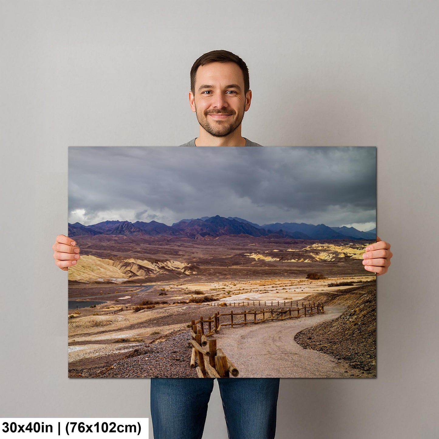 Storm Clouds over Death Valley National Park California Photography Print, Desert Landscape Wall Art