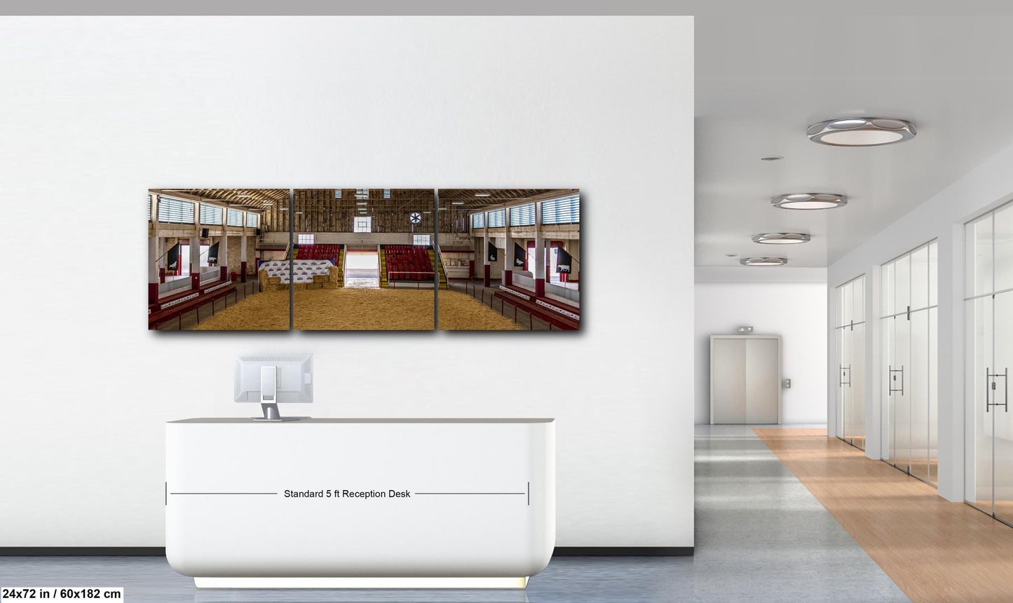 Historic Livestock Pavilion Interior, Apache Junction Arizona Photography Print