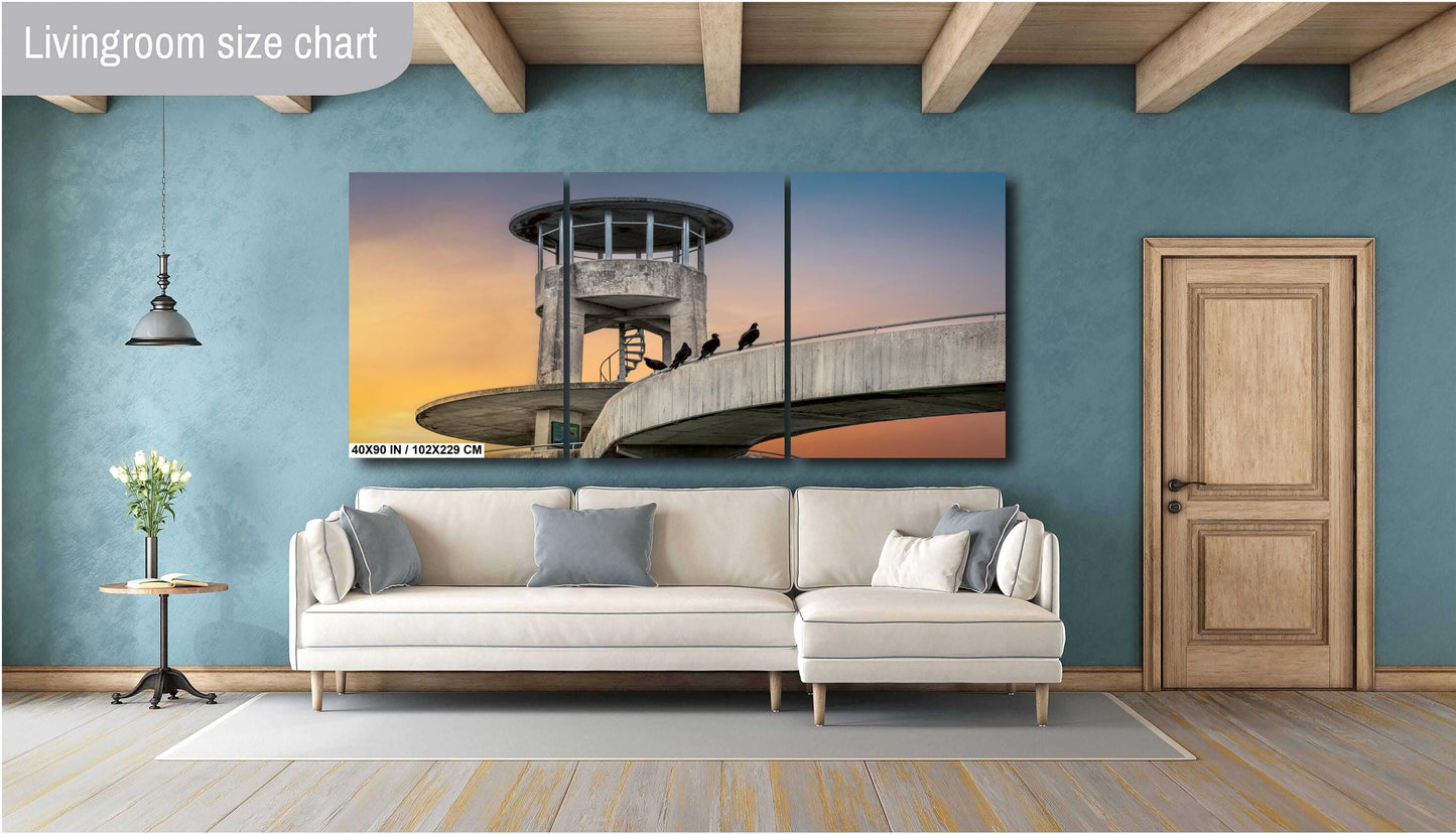 Everglades Overlook Watchtower: Shark Valley Observation Tower, Everglades National Park Florida Print Wall Art Acrylic/Metal/Canvas