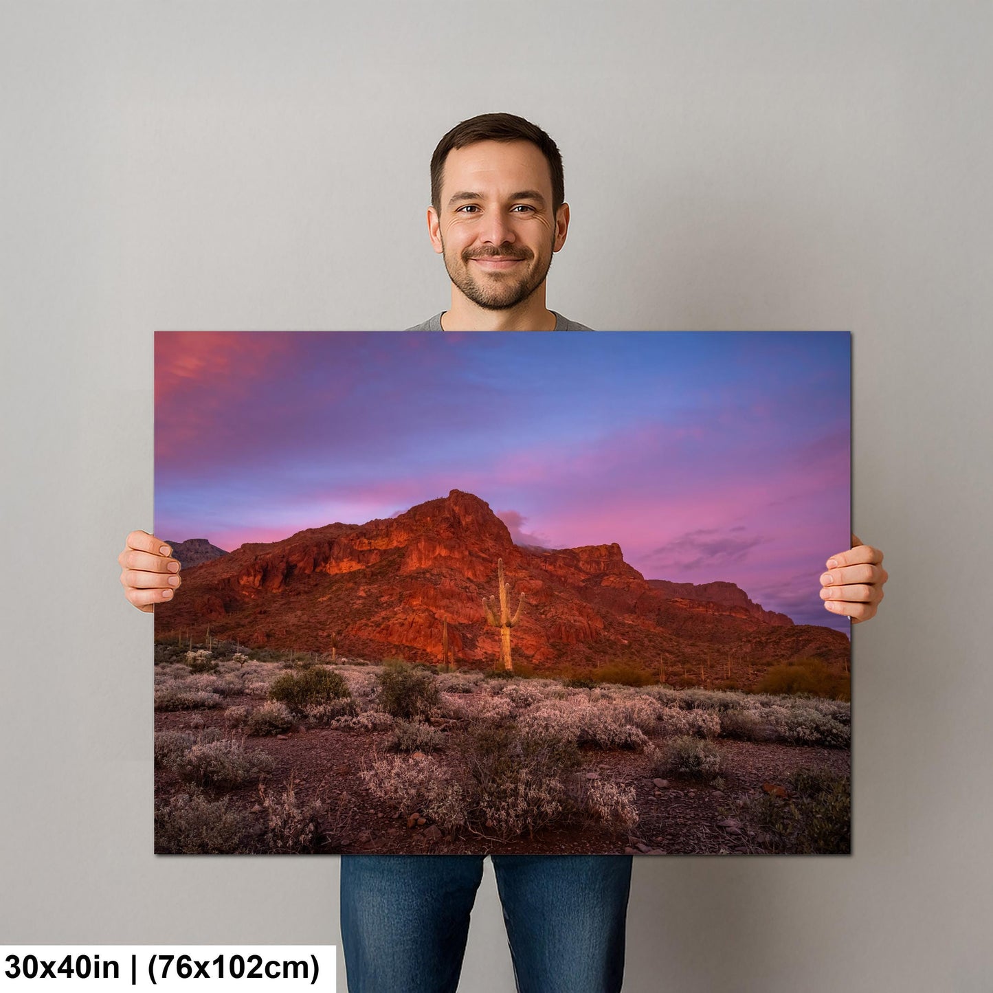 Gold Canyon Red Rock Sunset Arizona Desert Mountain Landscape Photography Wall Art