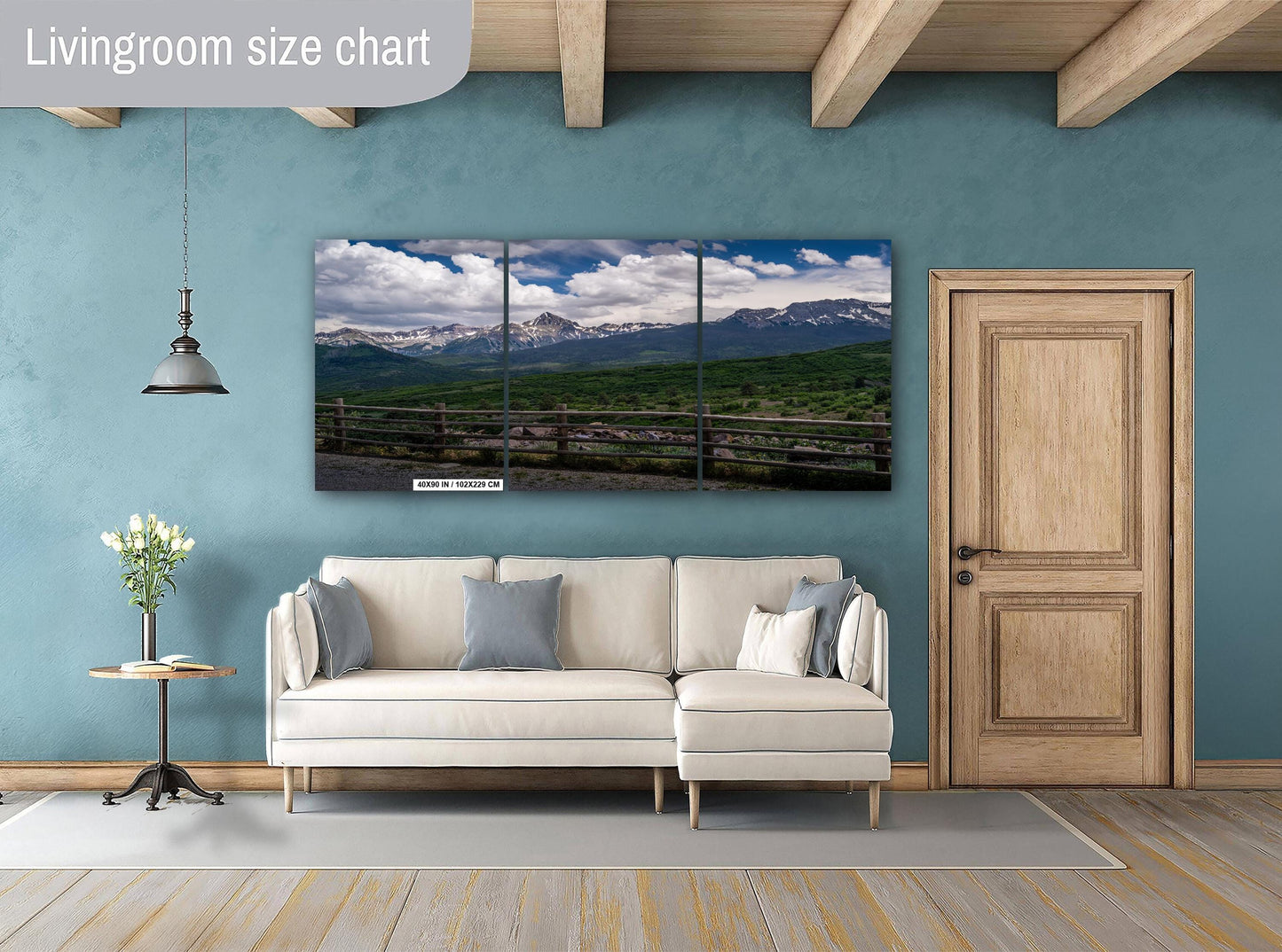 Colorado’s Million Dollar Highway Overlooking San Juan Rocky Mountains View Wall Art Print Alpine Peaks Aluminum/Acrylic/Metal/Canvas