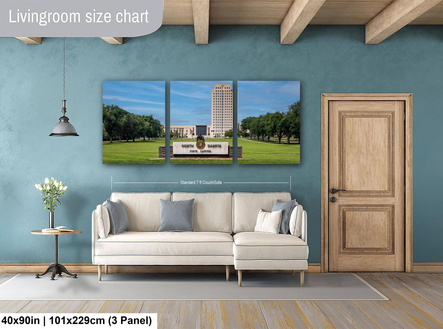 North Dakota State Capitol Tower, Bismarck Skyscraper Design Photography Wall Art