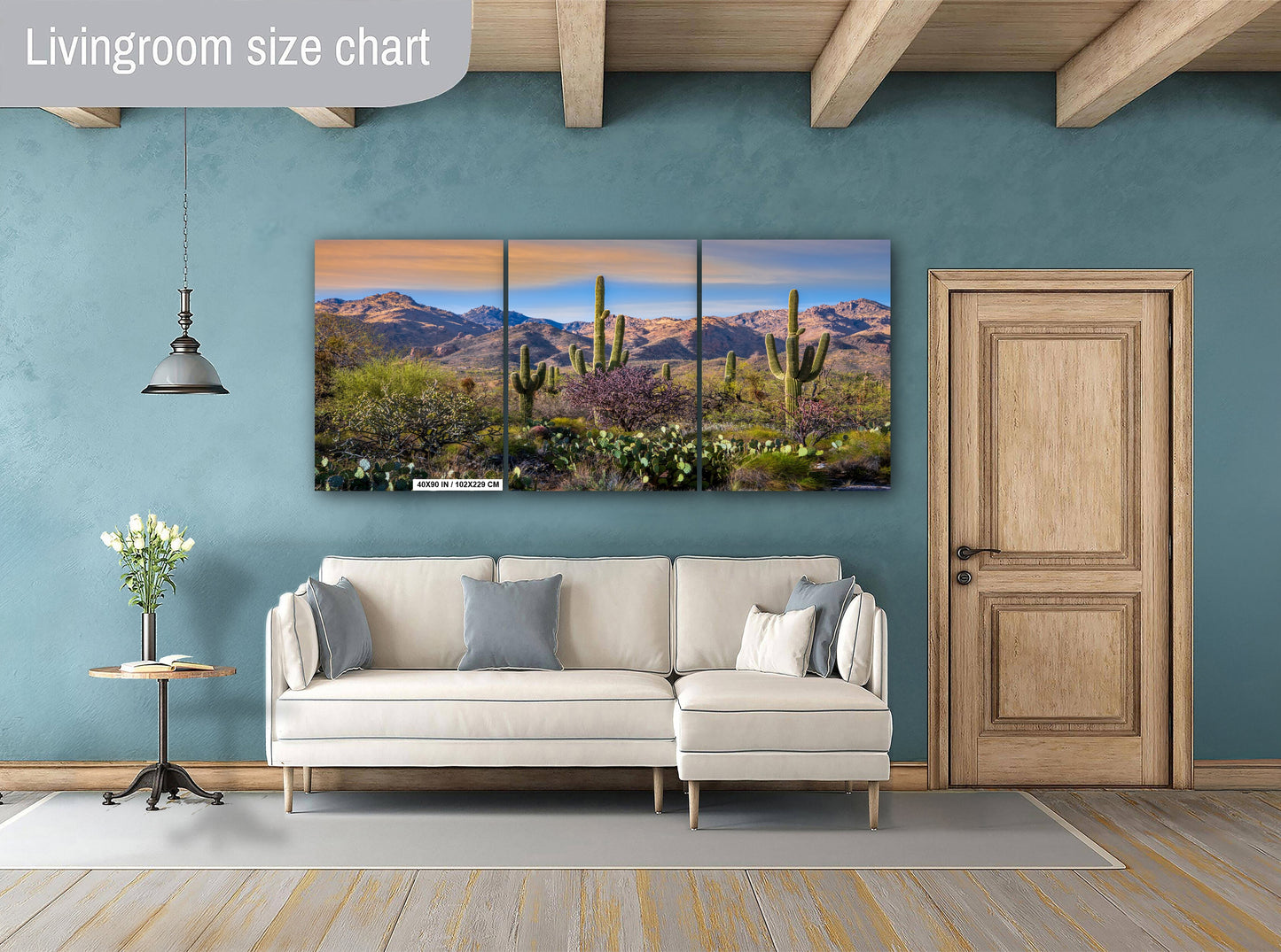 Desert Splendor: Saguaro Cactus Acrylic Metal Wall Art American Southwest Landscape Desert Photography