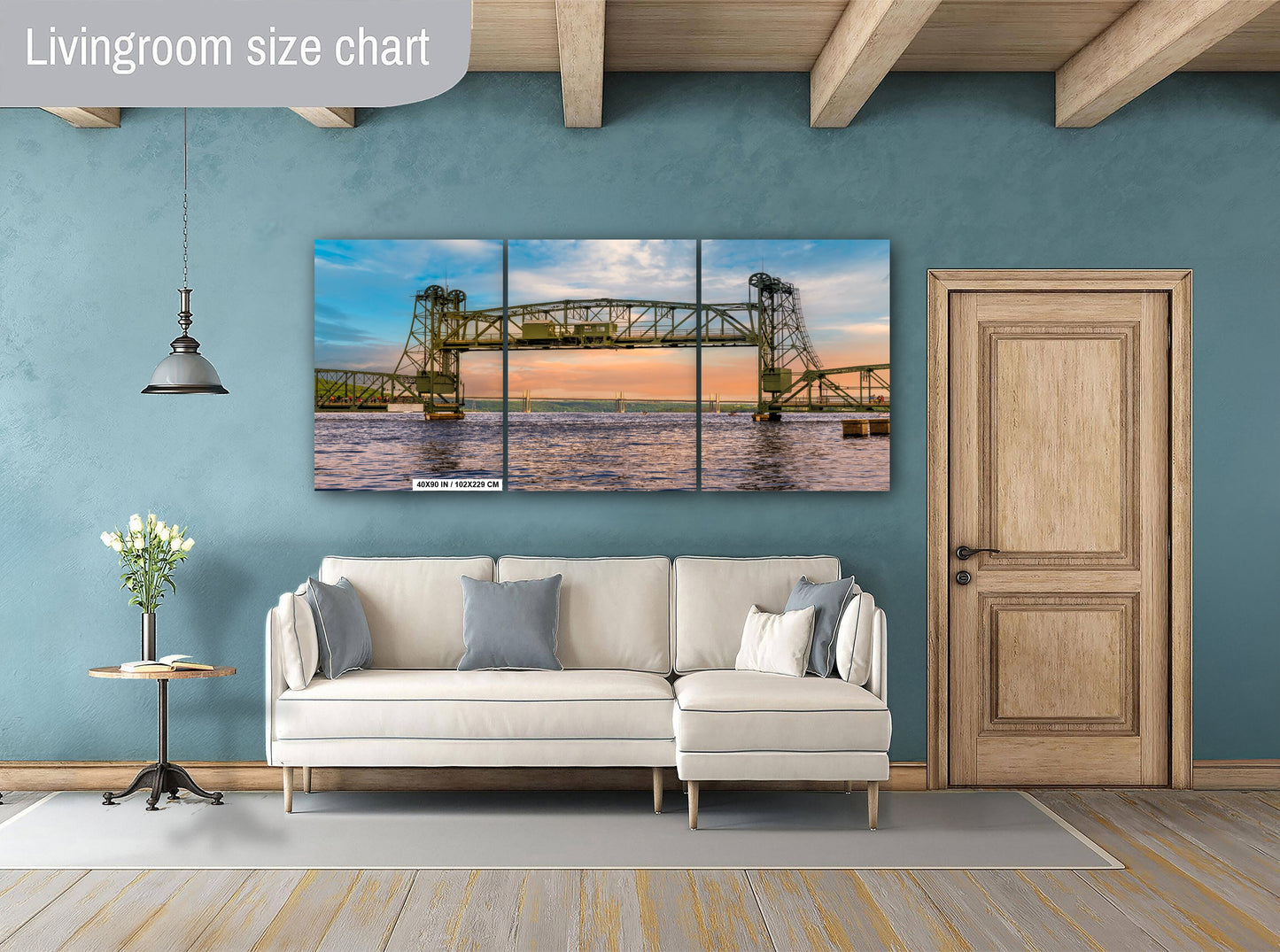 Stillwater Lift Bridge: St. Croix River Minnesota Landscape Photography Wall Art