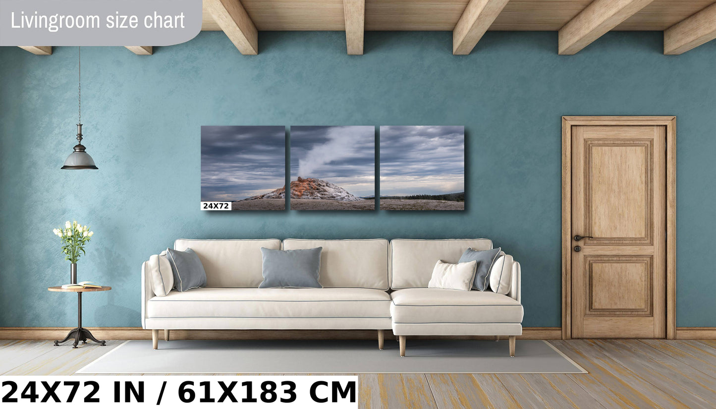 White Dome Geyser Print: Yellowstone National Park Wall Art