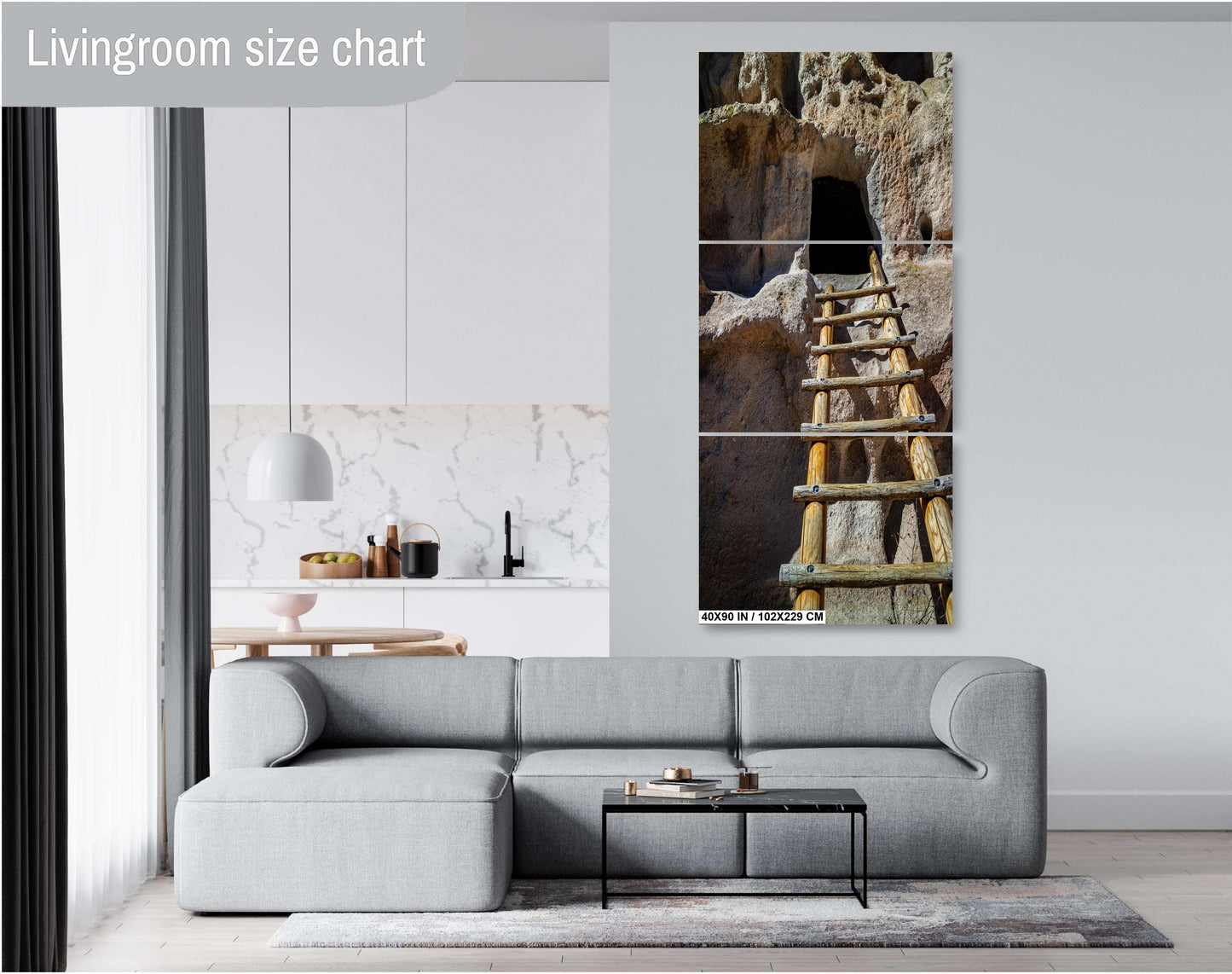 Ladders of Legacy: Exploring Bandelier National Monument Los Alamos New Mexico Wall Art Print Aluminum/Acrylic/Metal/Canvas