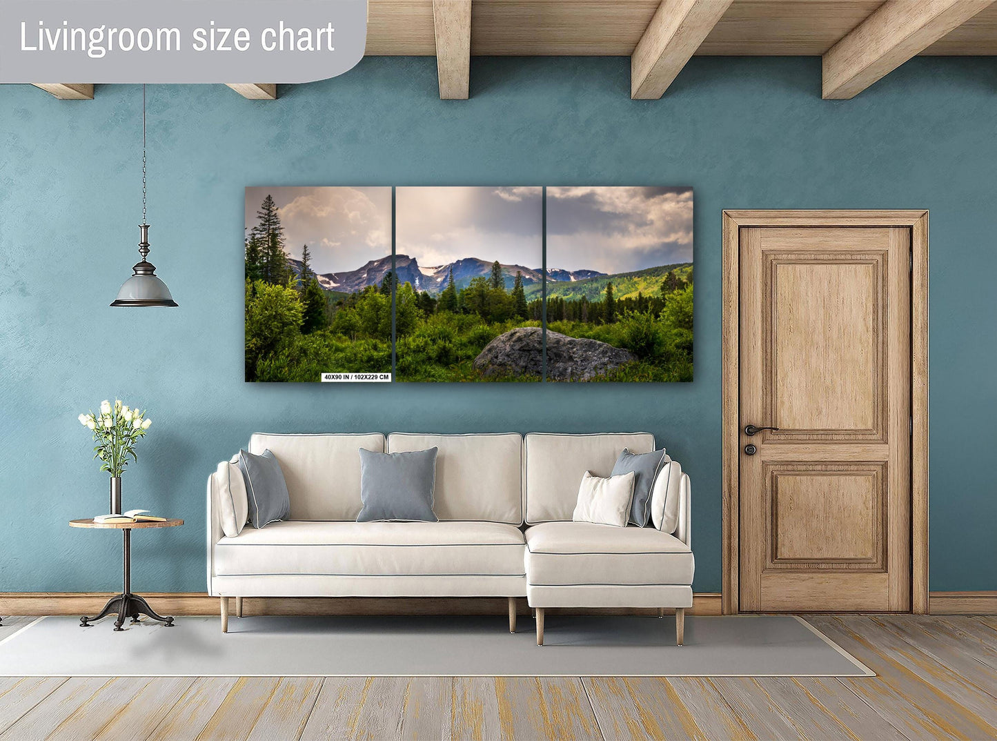 Rocky Mountain National Park View Through Lush Greenery Wall Art Print Colorado Nature Photography Aluminum/Acrylic/Metal/Canvas Home Decor