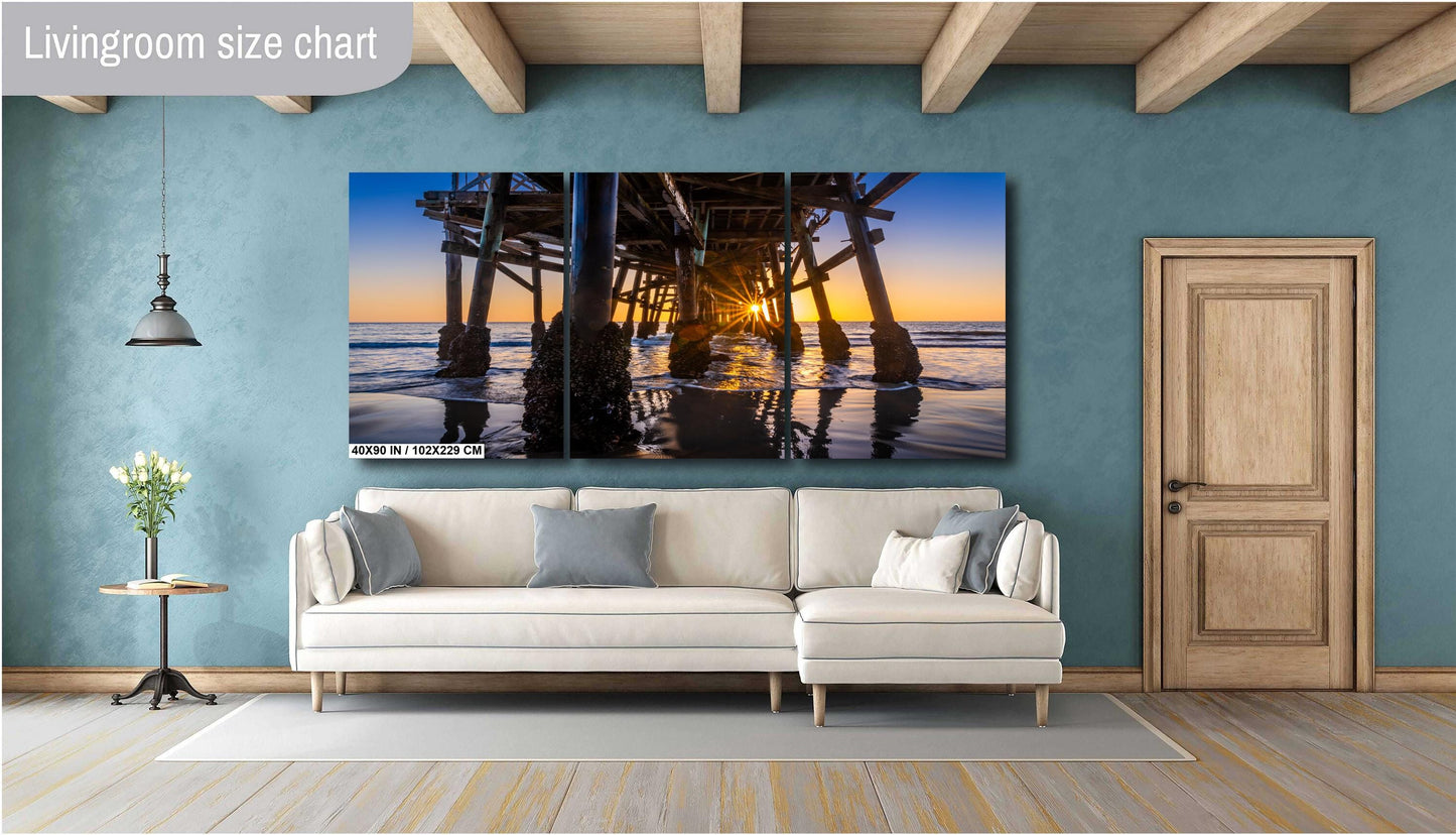 San Clemente Pier Sunset Print: California Seascape Wall Art
