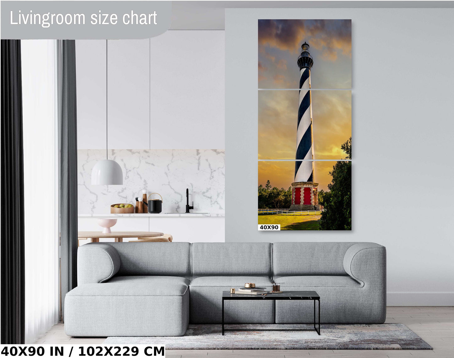 Cape Hatteras Lighthouse Print - Tallest Brick Lighthouse Coastal Wall Art | Buxton NC Decor