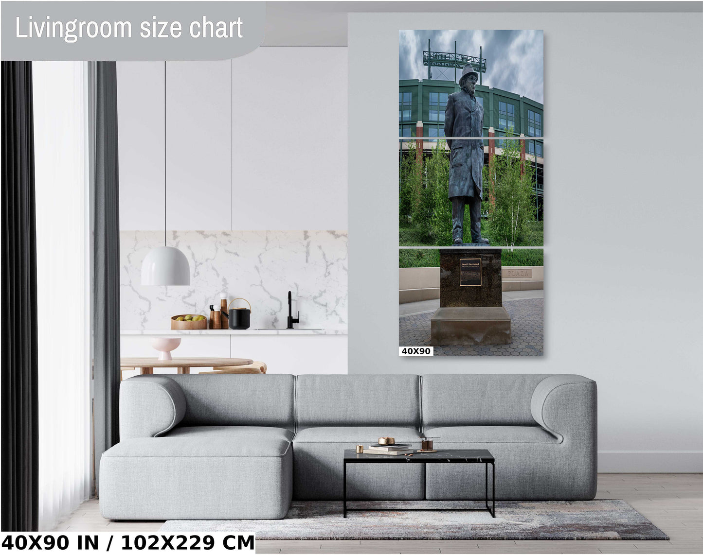 Lombardi Trophy: Lambeau Field, Green Bay Packers Photography Wall Art