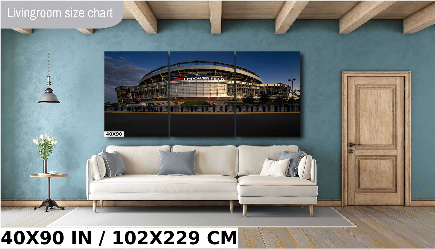 Empower Field Mile High - Denver Broncos Stadium Wall Art | Premium Photo Print