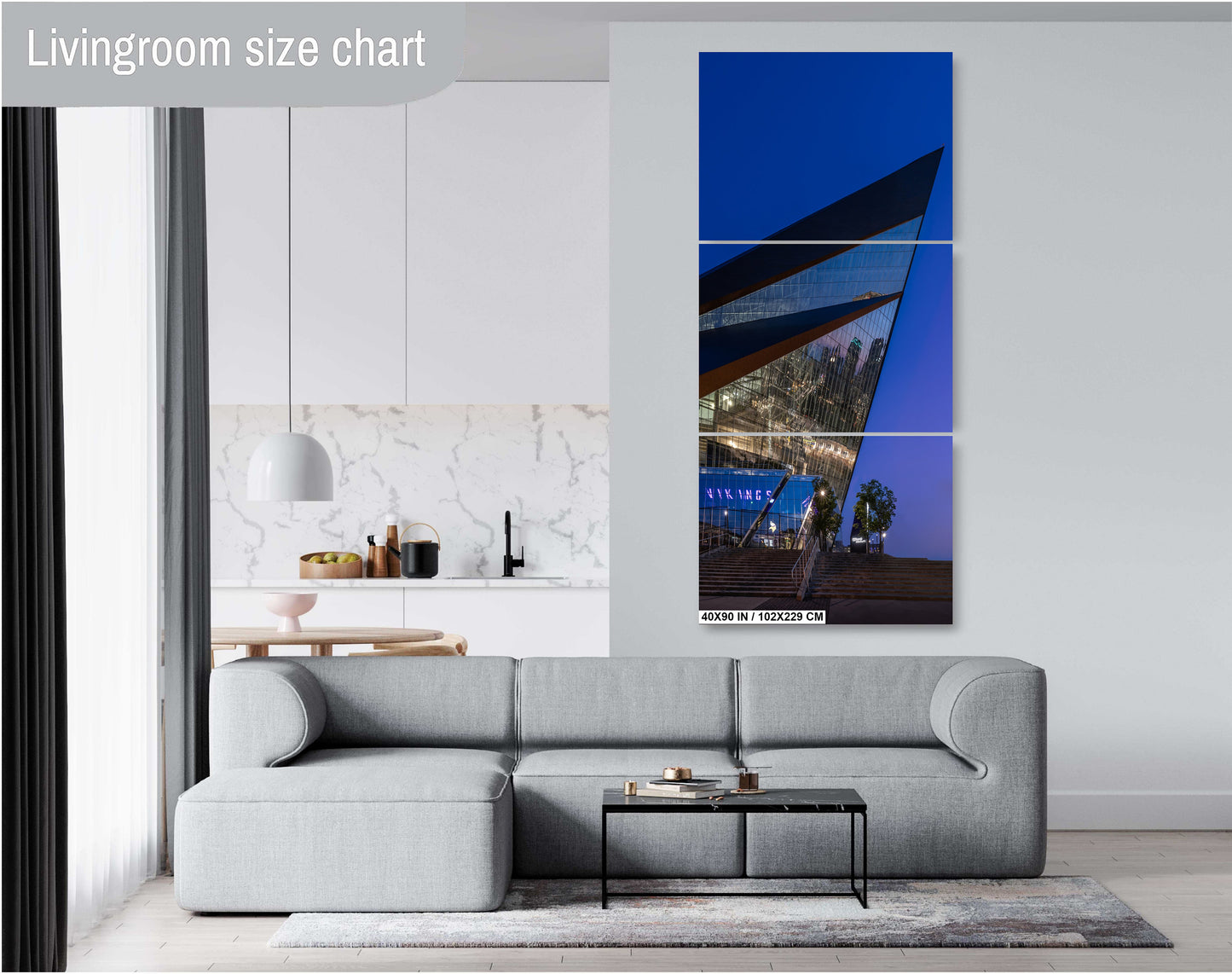 U.S. Bank Stadium Wall Art - Minnesota Vikings Decor | Glass Structure Photo Print