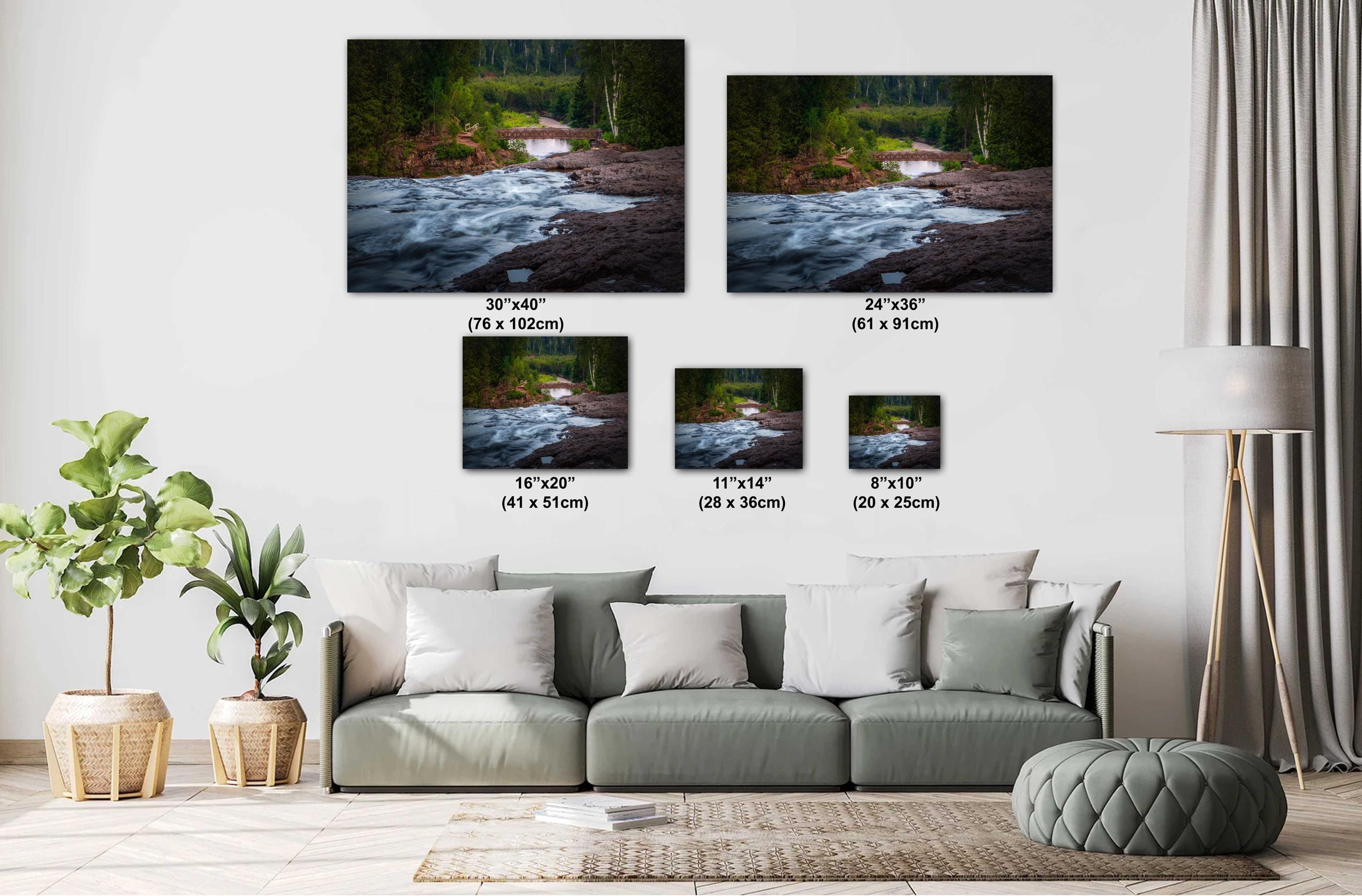 Gooseberry Falls: Minnesota State Park Travel Photography Wall Art