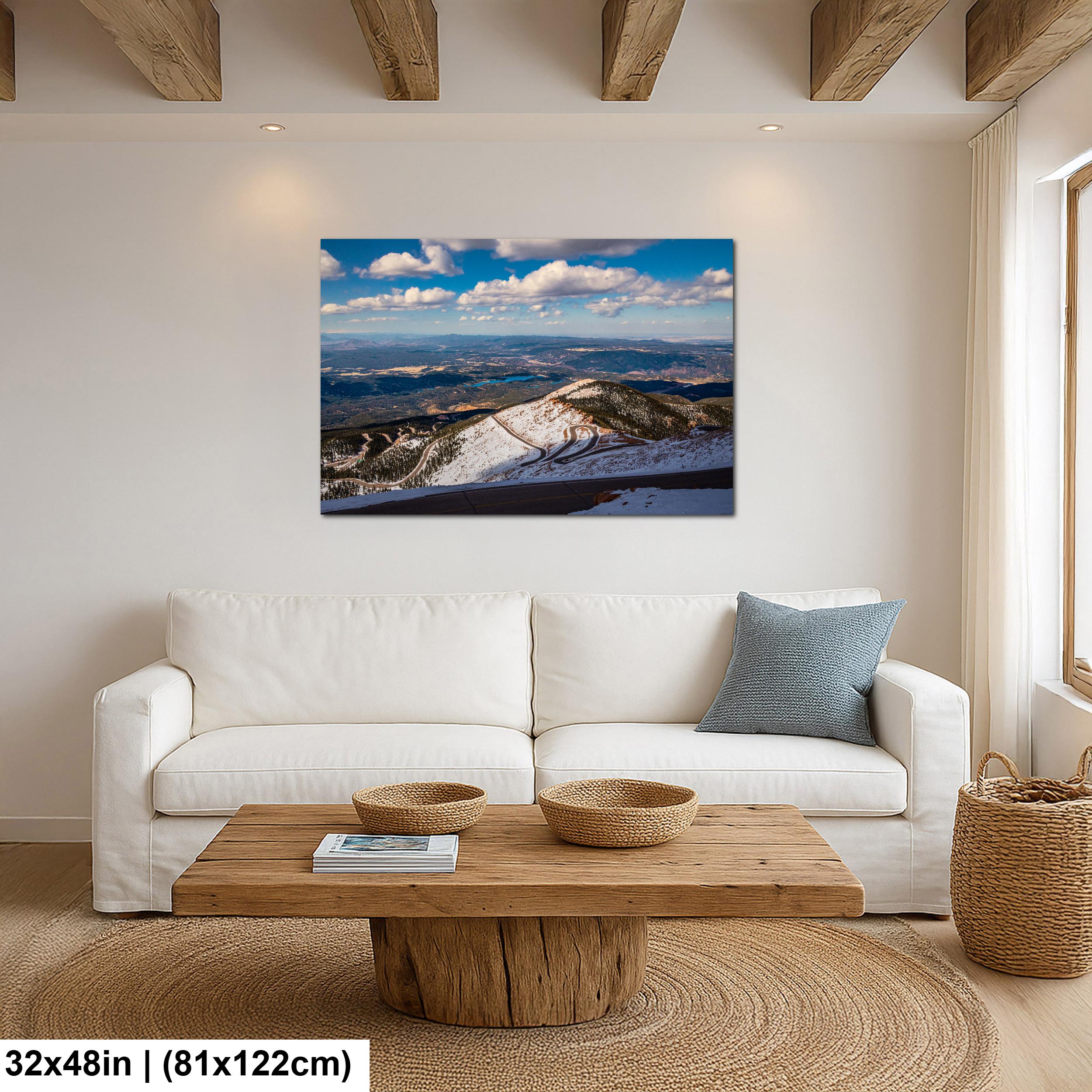 Summit Switchbacks: Pikes Peak Highway Colorado Springs CO Photo Wall Art