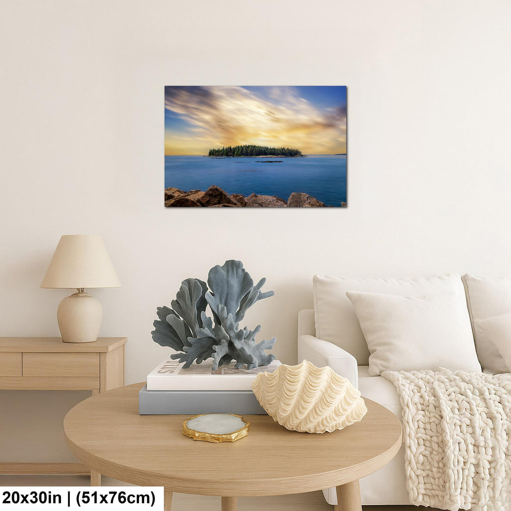Schoodic Peninsula: Acadia National Park Maine Sunset Photography Wall Art