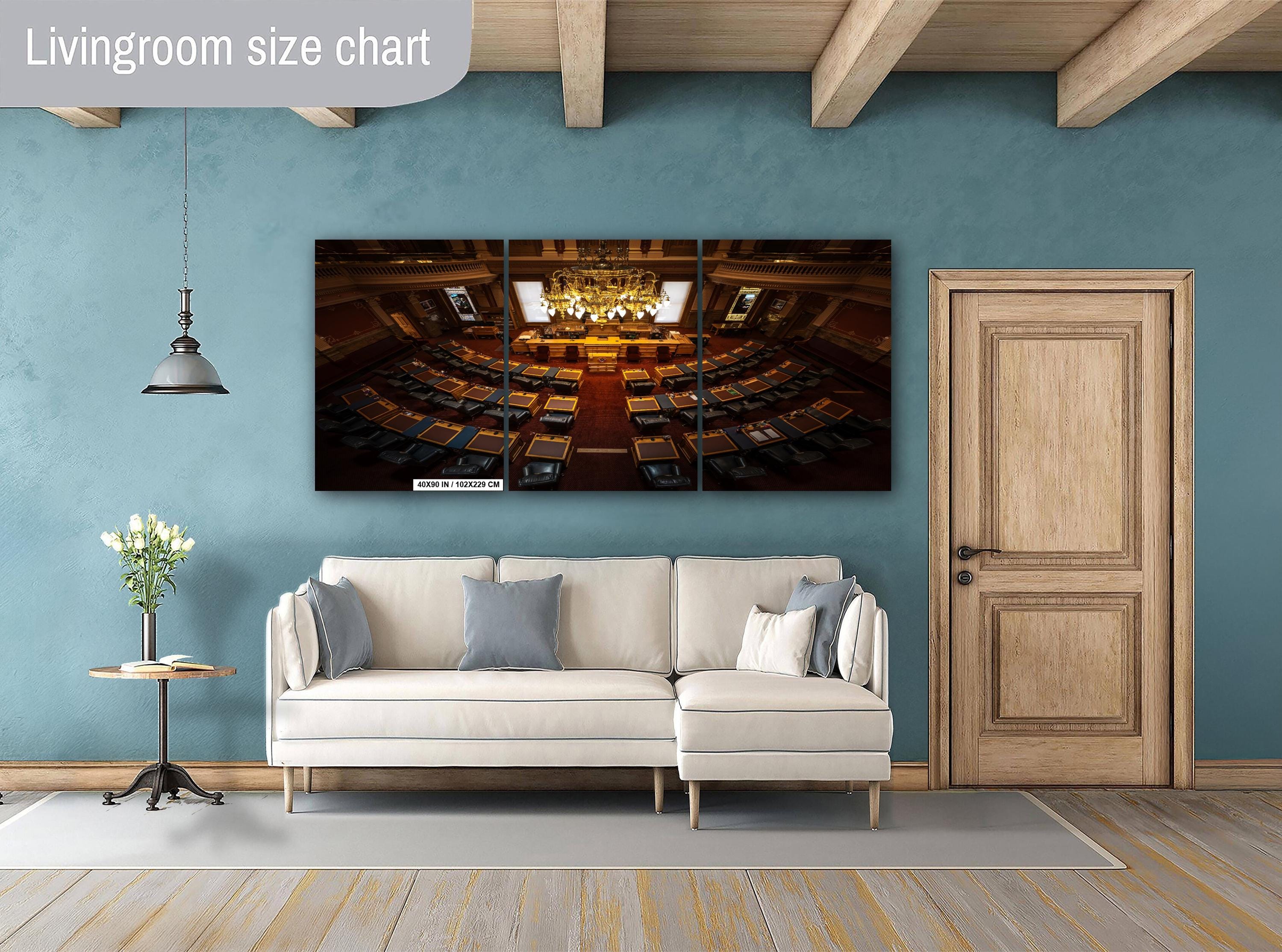 Colorado State Capitol Senate Chamber Print: Denver Legislative Interior Wall Art