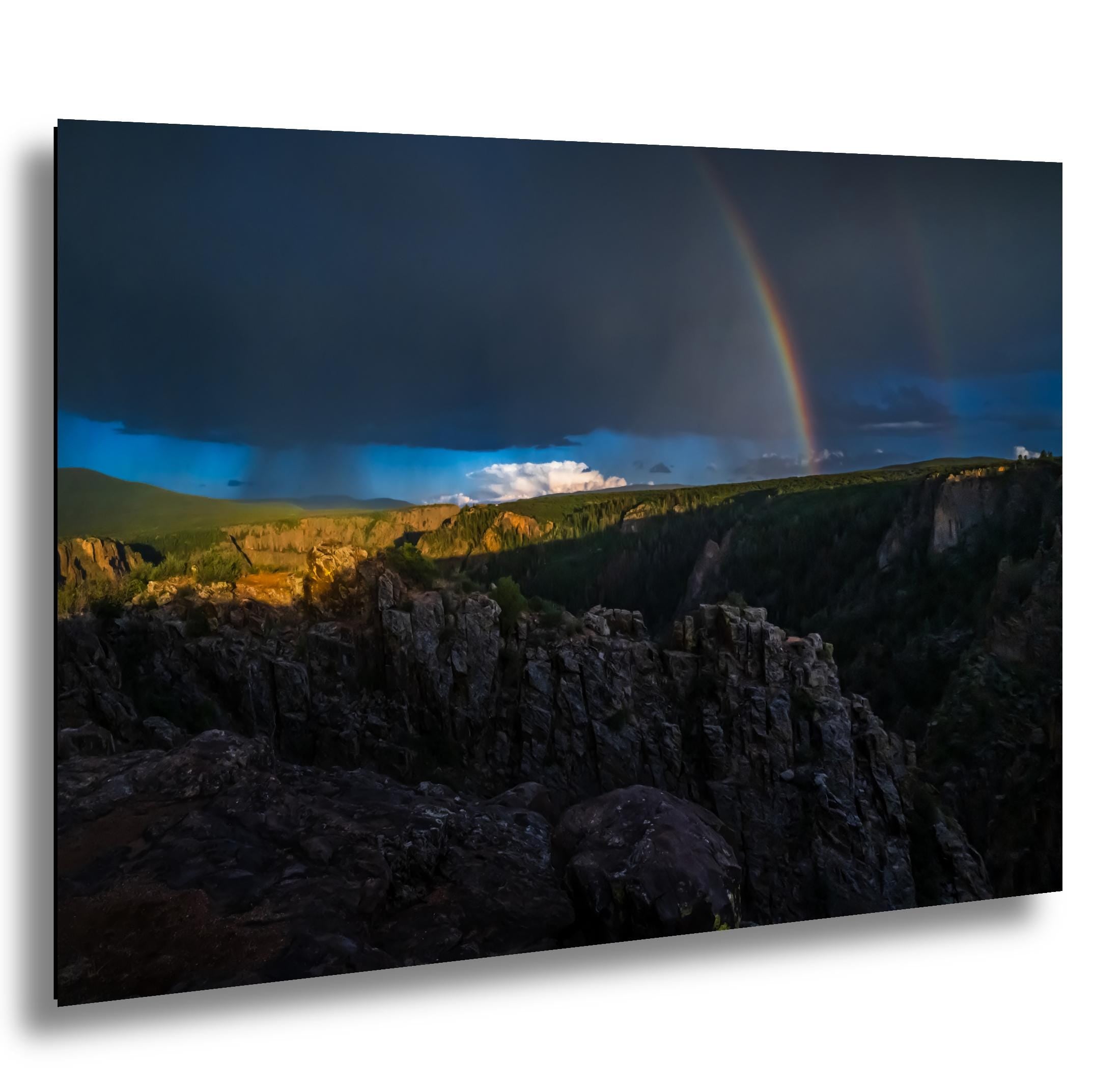 Black Canyon Rainbow Photography Print: Colorado Landscape Wall Art