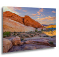 Red Rock Canyon Mountain Landscape at Sunset, Las Vegas Nevada Photography Print