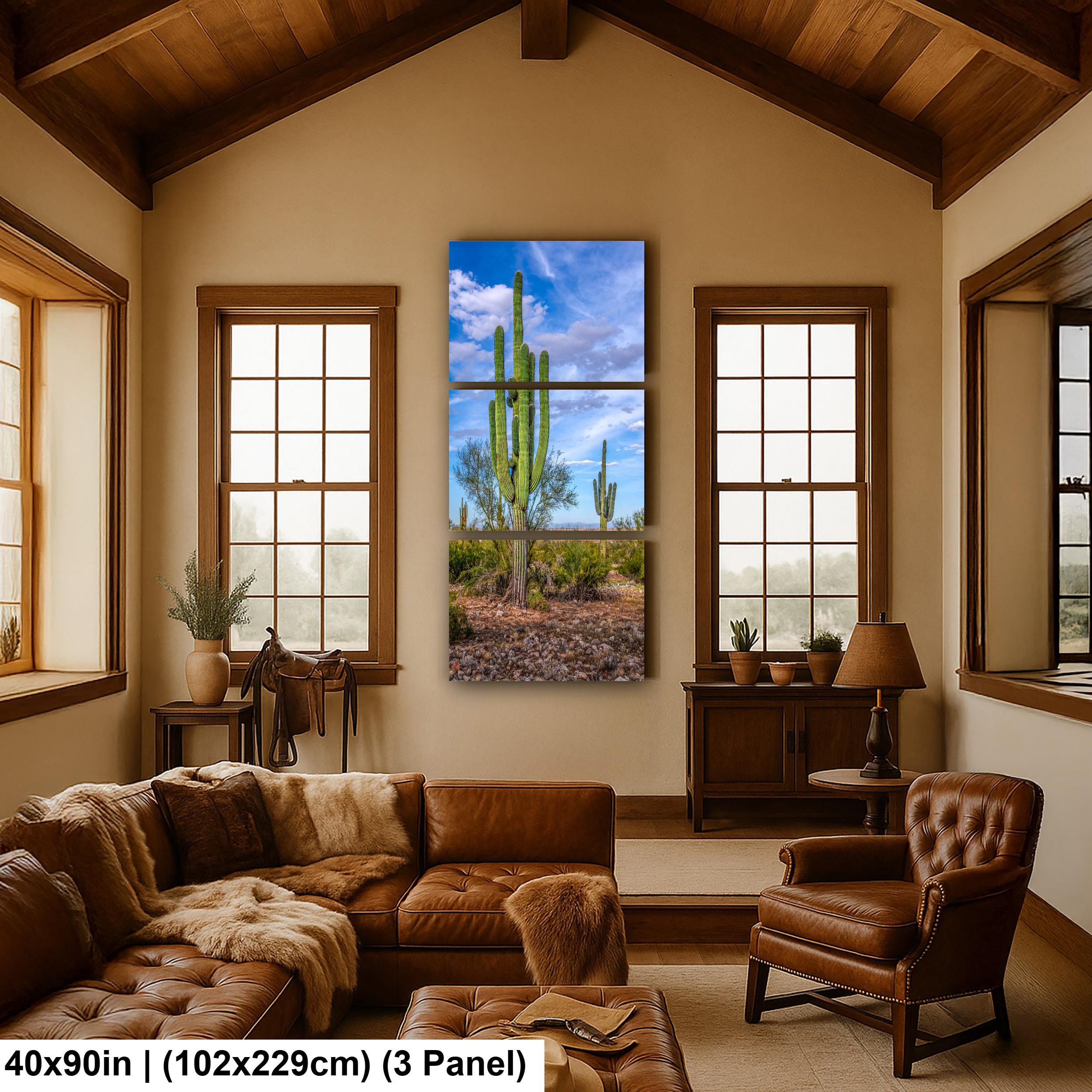 Tall Saguaros in the Sonoran Desert, Casa Grande Arizona, Photography Wall Art