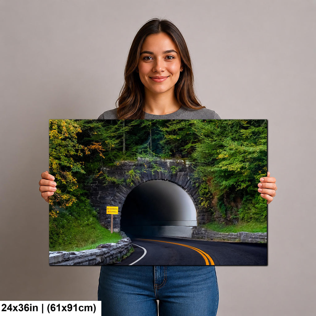 No Honking in Tunnel: Great Smoky Mountains National Park TN Photo Wall Art