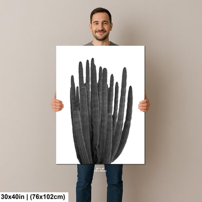 Organ Pipe Cactus Arizona National Monument Black and White Desert Nature Photography Wall Art