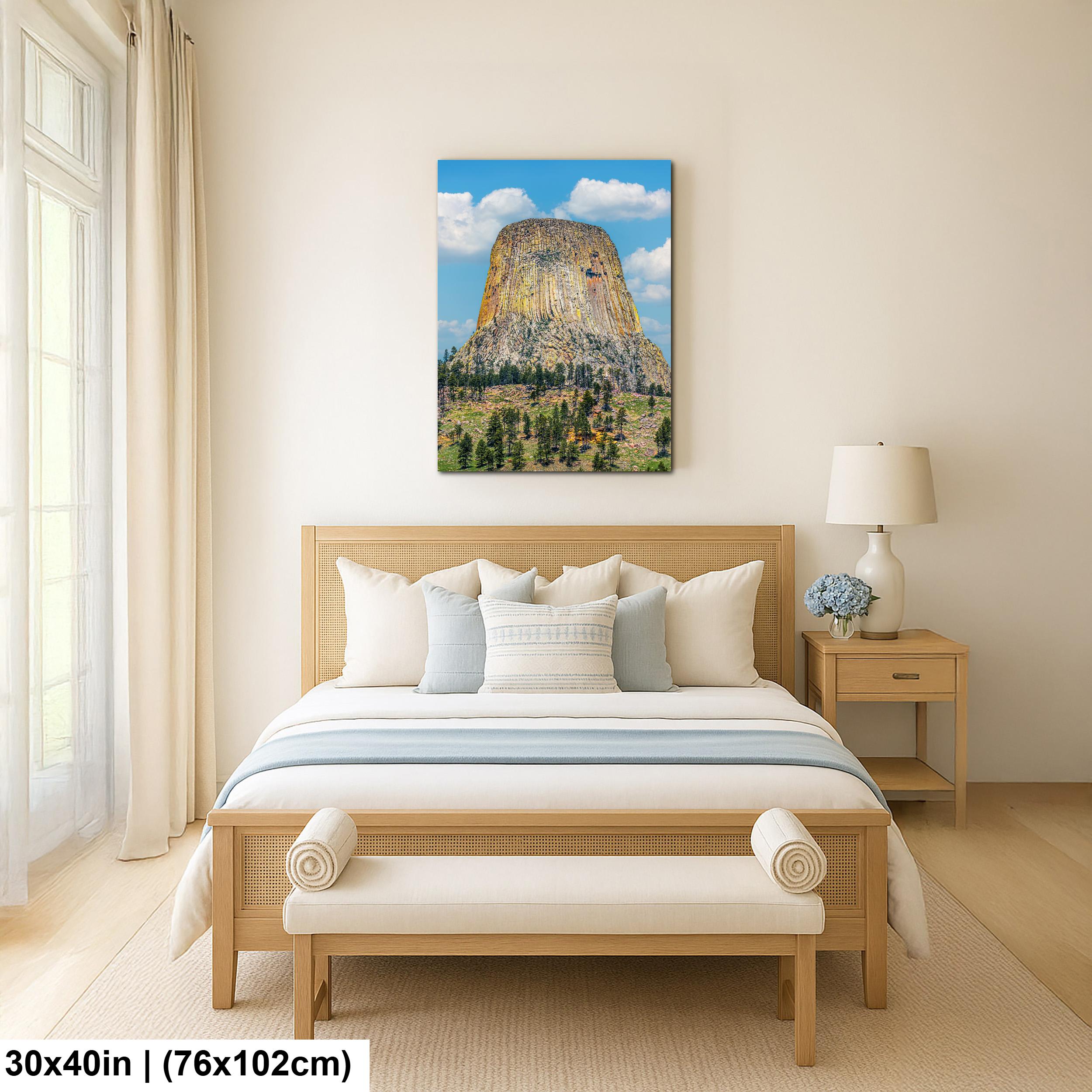 Monumental Ascent: Devils Tower Wyoming National Monument Photo Wall Art