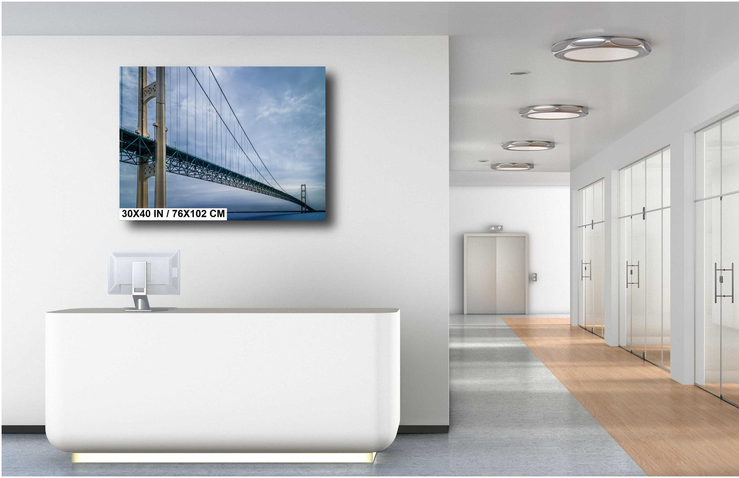 Mackinac Bridge: Michigan Landmark Photography Wall Art
