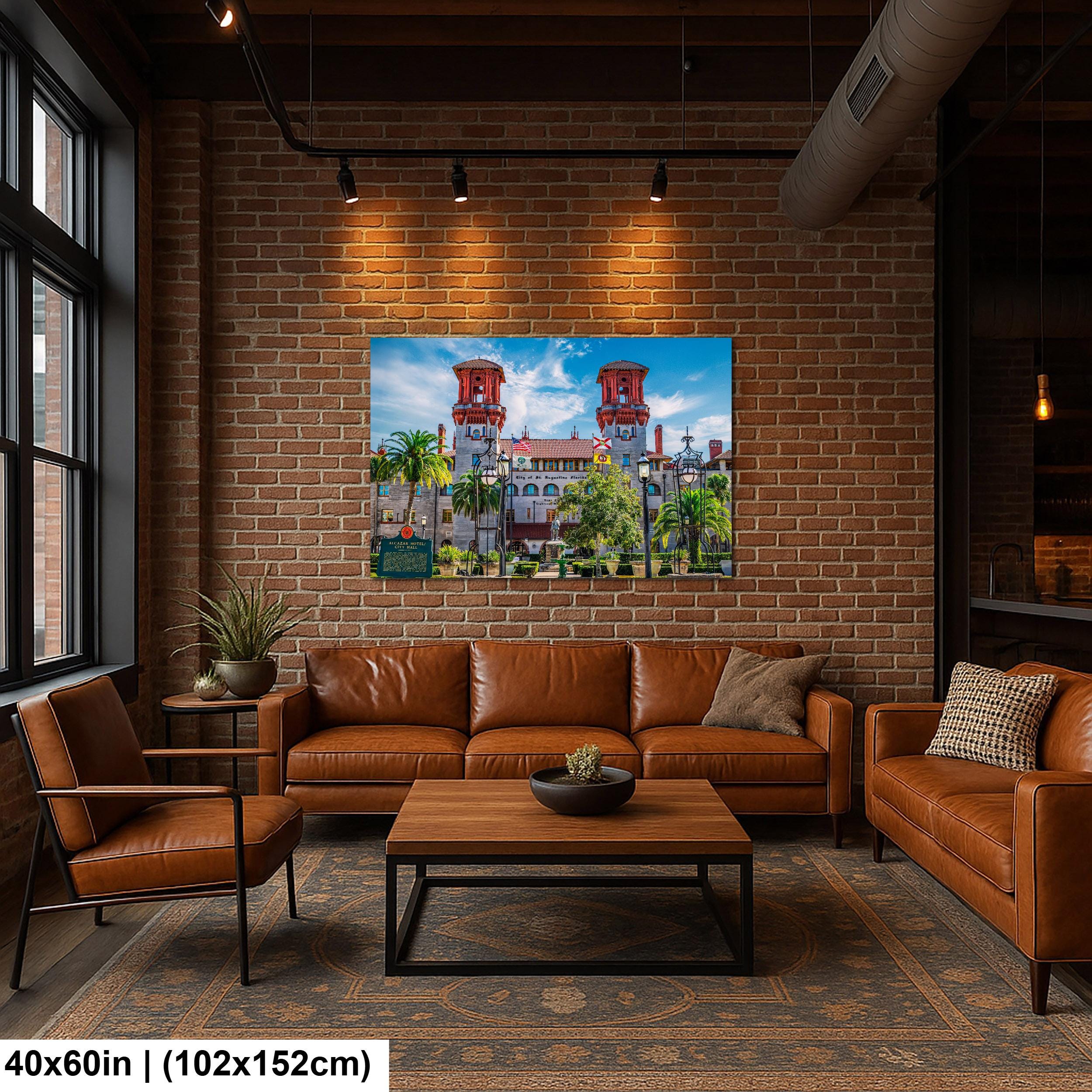 Historic Grandeur: Alcazar Hotel St. Augustine Florida Photography Wall Art