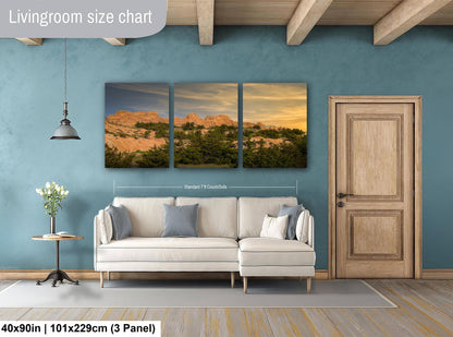 Badlands National Park Golden Rock Sunset Landscape Photography Wall Art