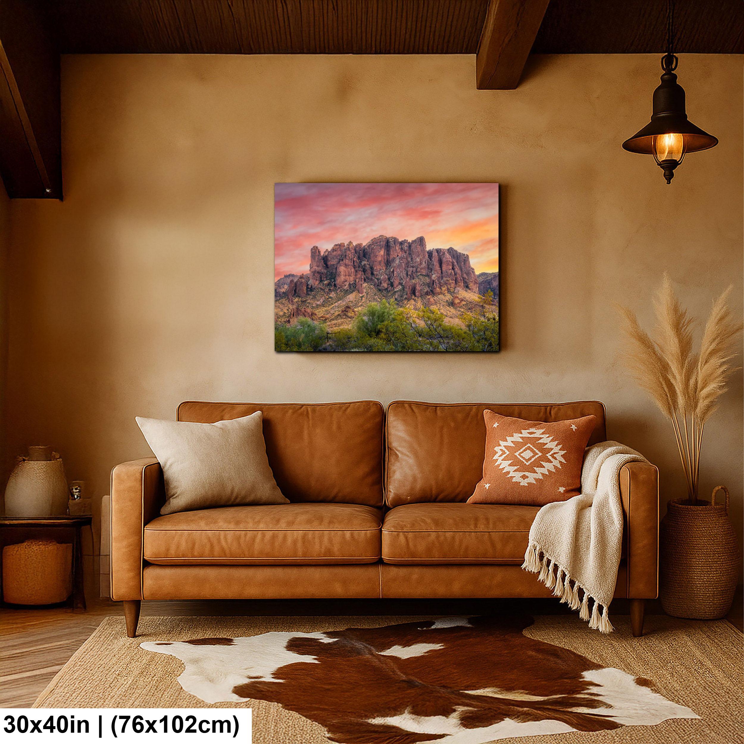 Superstition Mountains Sunrise Lost Dutchman State Park Apache Junction Arizona Wall Art