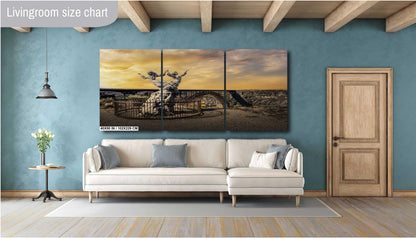 Twin Falls Idaho Print: Perrine Bridge & Twins Statue Landscape Photography