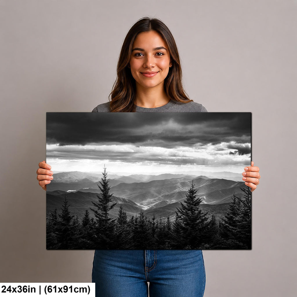 Stormbound Silence: Great Smoky Mountains National Park Tennessee Wall Art