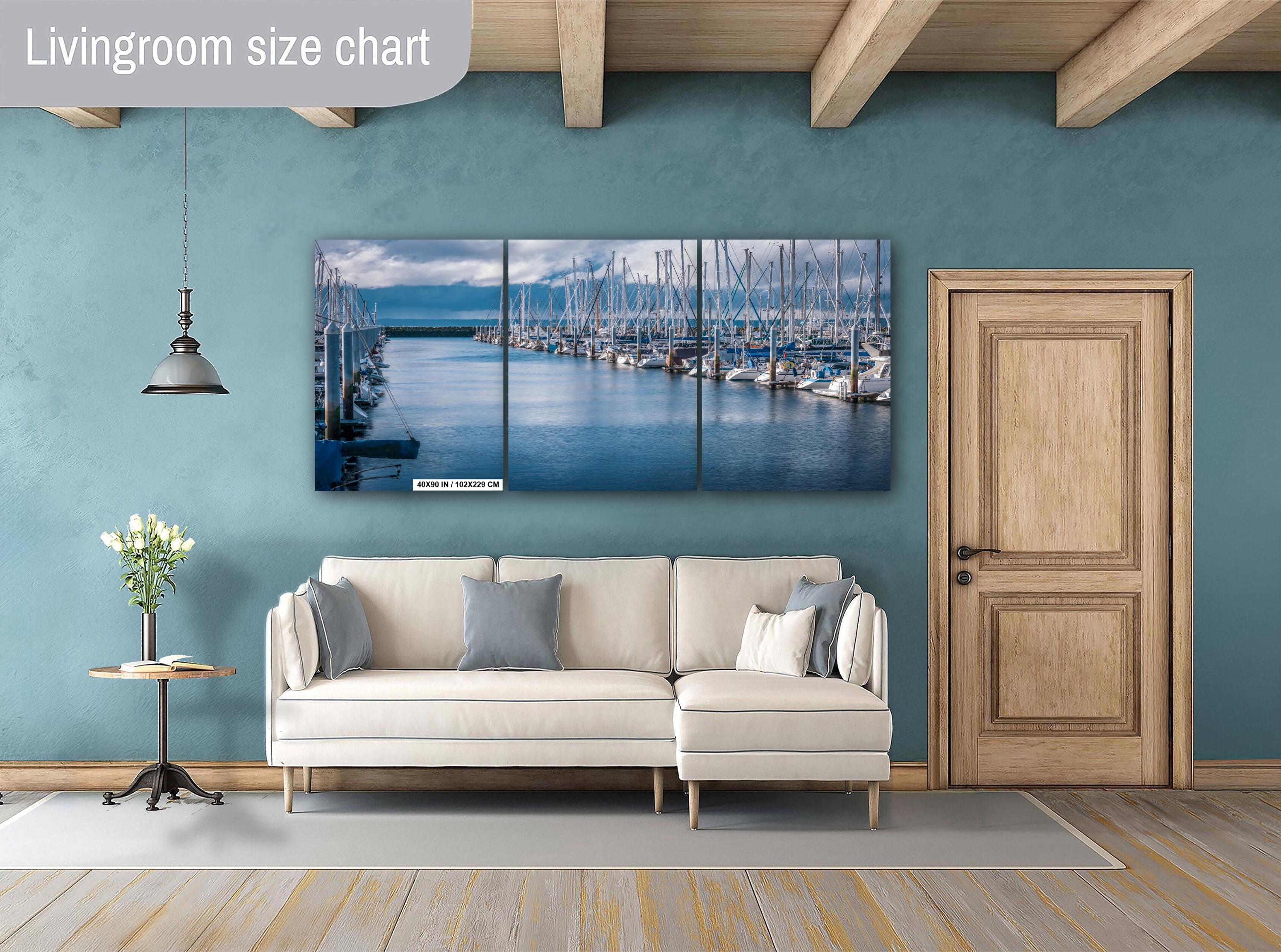 Seattle Nautical Print: Shilshole Bay Marina, Puget Sound Photography