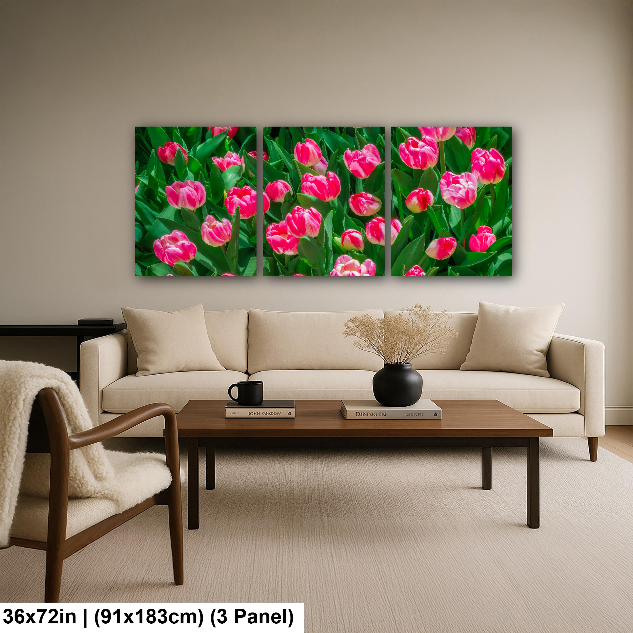 Pink Harmony: Pink Tulips Las Vegas Nevada Flower Photography Wall Art