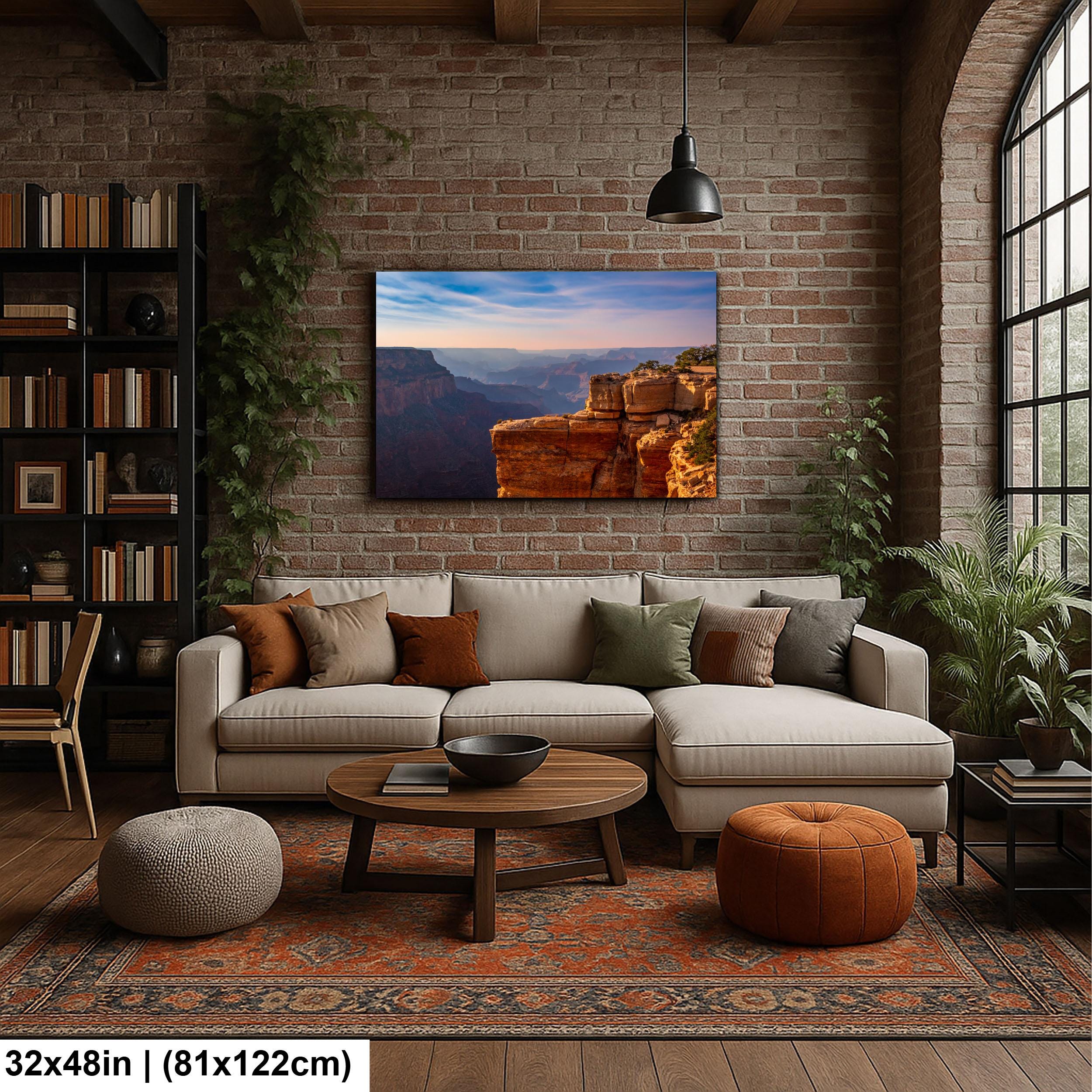 Grand Canyon Sunset Photography Wall Art, North Rim Canyon Overlook