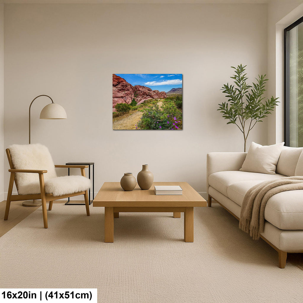 Wildflower Trail: Red Rock Canyon Las Vegas Nevada Photography Wall Art