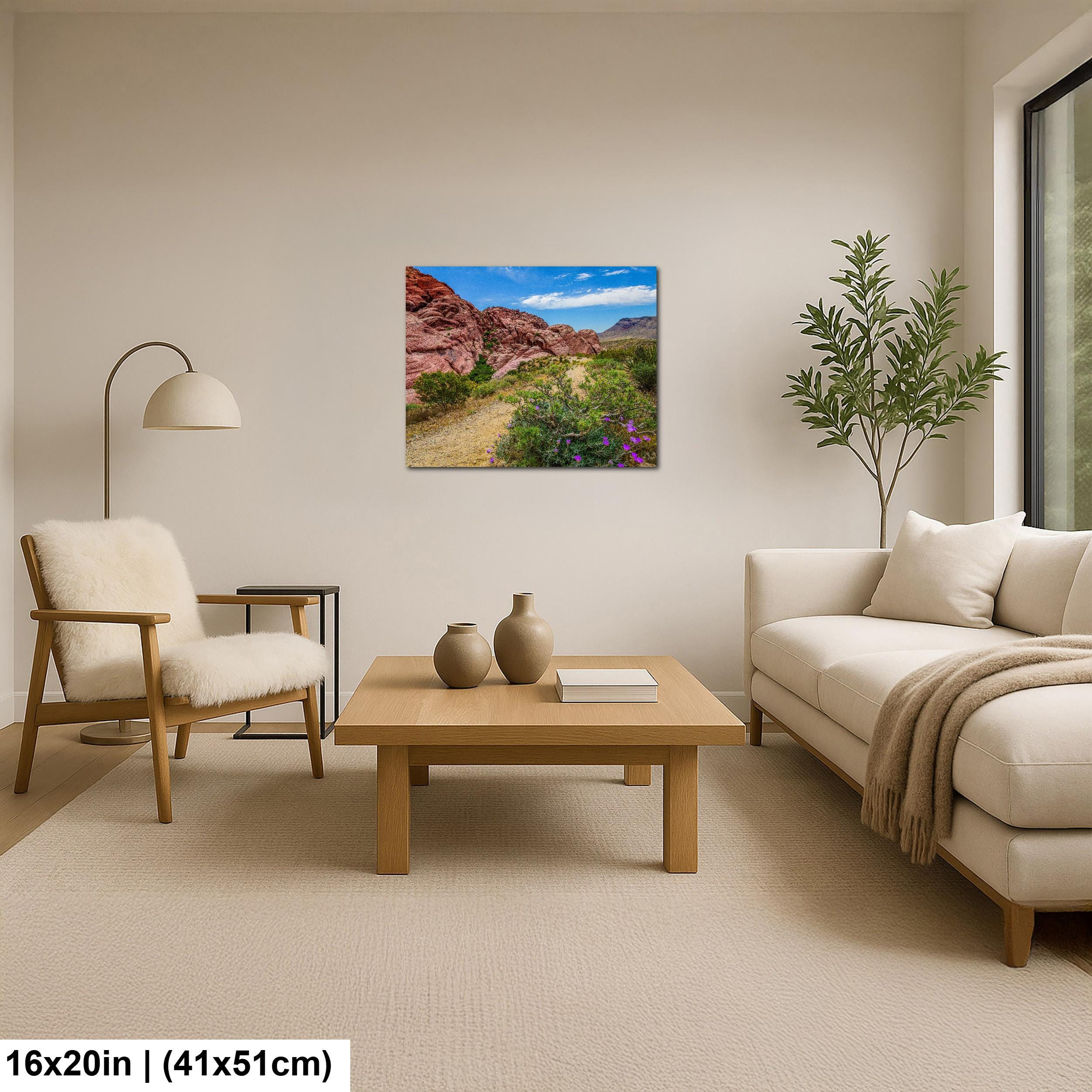 Wildflower Trail: Red Rock Canyon Las Vegas Nevada Photography Wall Art