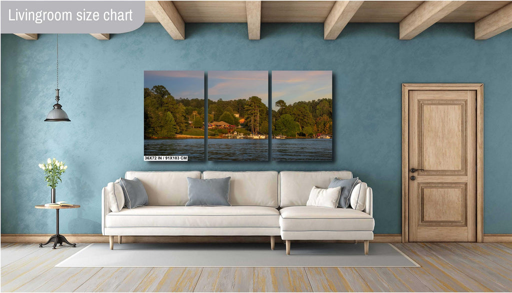 Cabana Lake Keowee at Sunset Dock and Dine South Carolina Print Wall Art Photography Aluminum/Acrylic/Metal/Canvas Nature Water Photography
