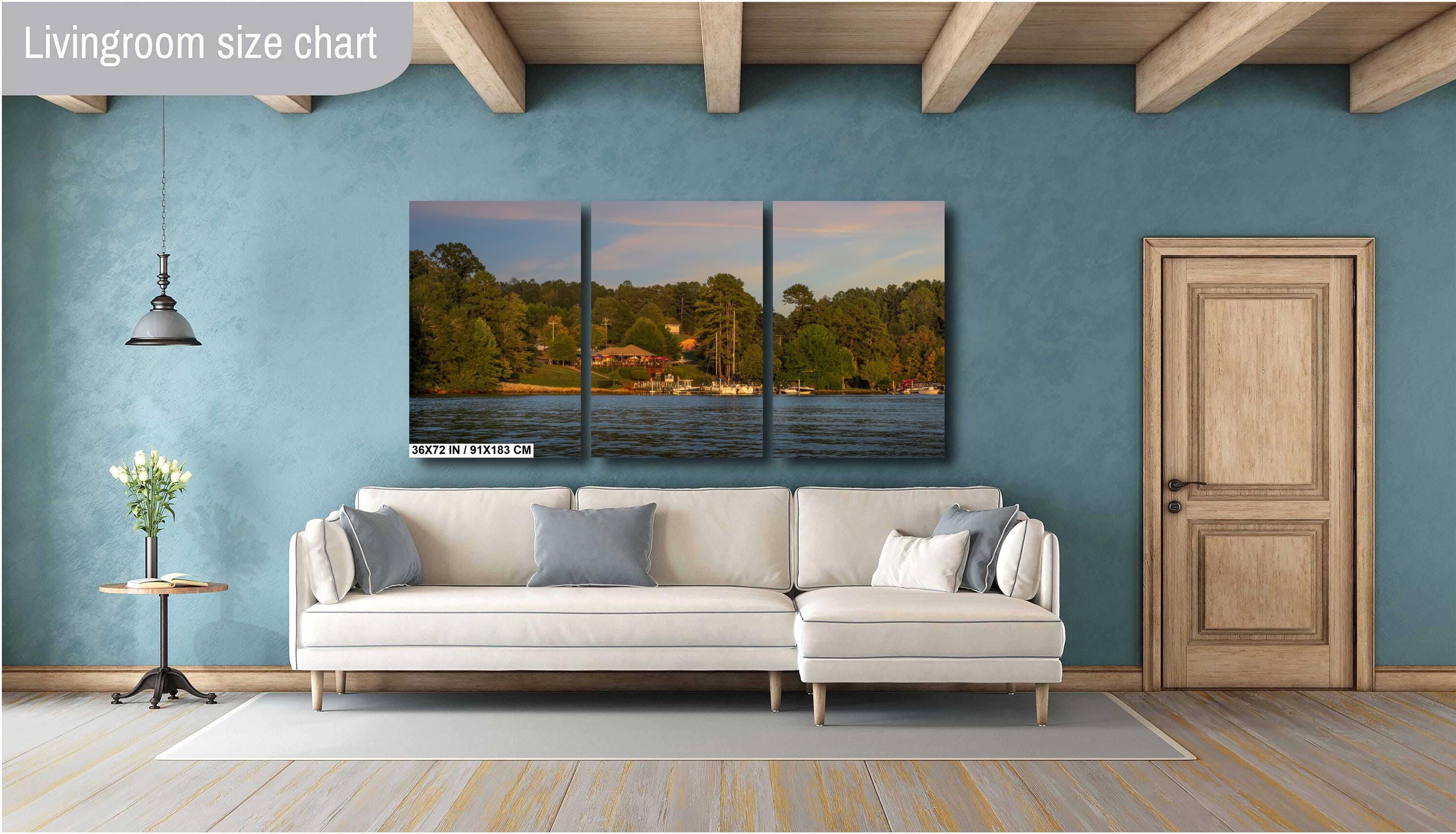 Cabana Lake Keowee at Sunset Dock and Dine South Carolina Print Wall Art Photography Aluminum/Acrylic/Metal/Canvas Nature Water Photography