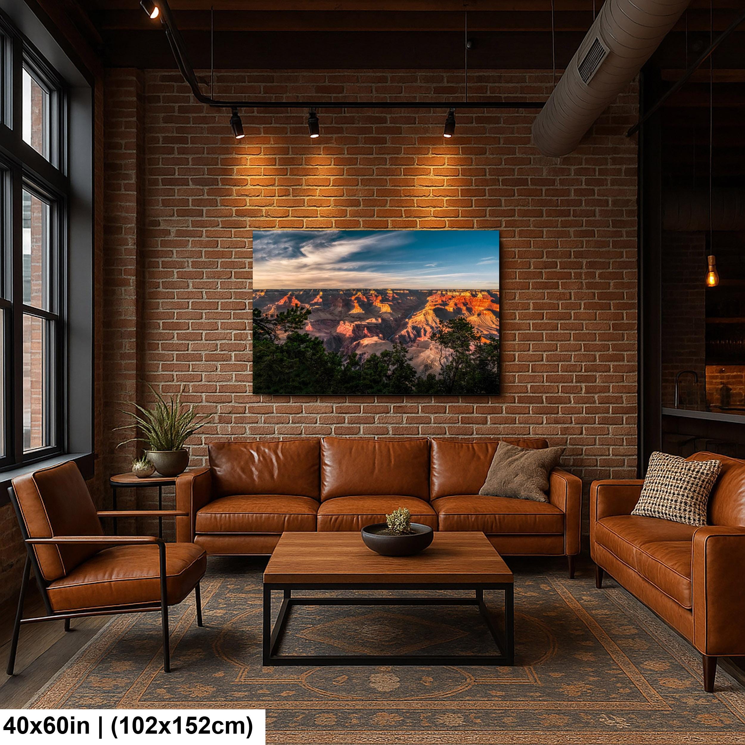 Grand Canyon Sunset Over Colorado River, Grand Canyon National Park Arizona Photography Print