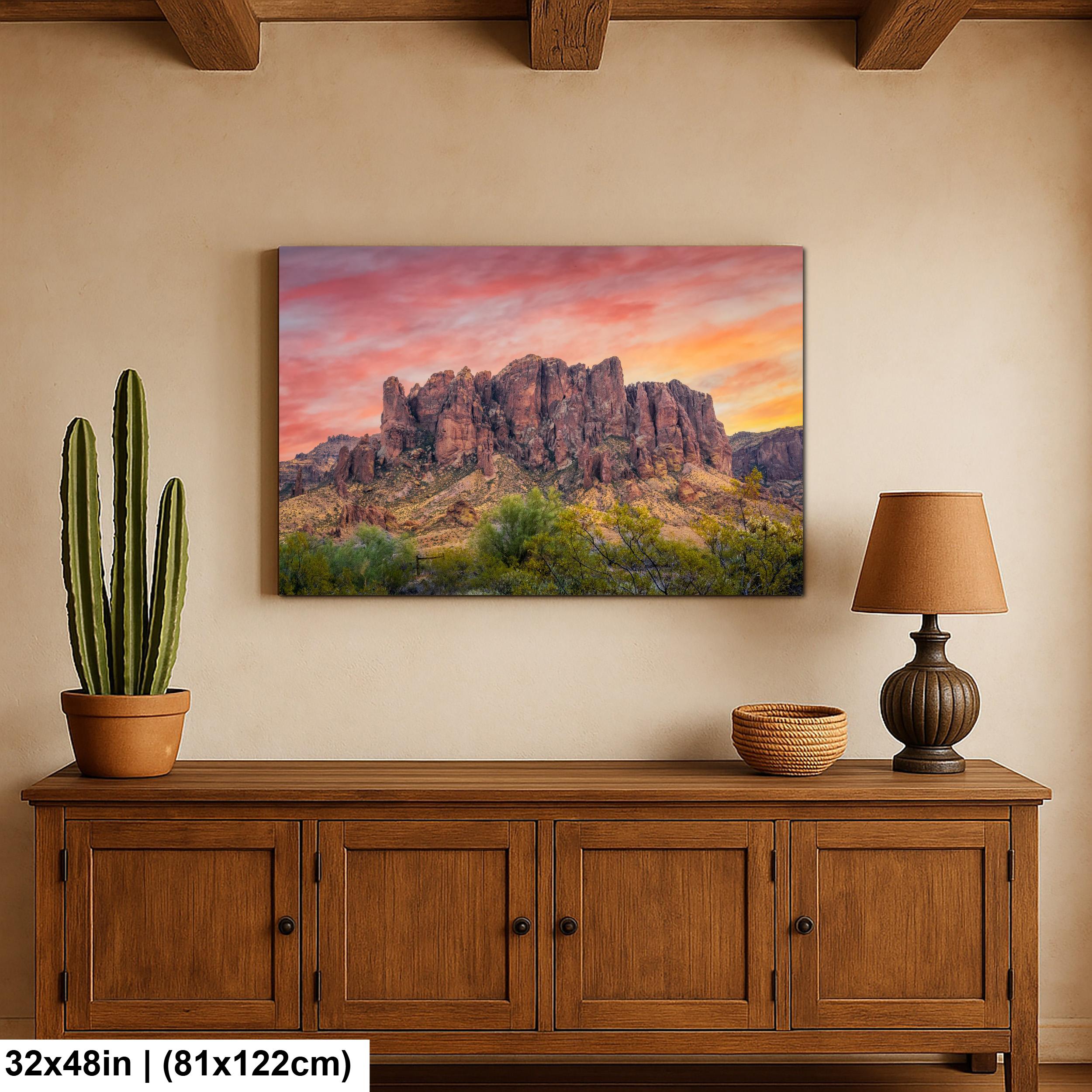 Superstition Mountains Sunrise Lost Dutchman State Park Apache Junction Arizona Wall Art