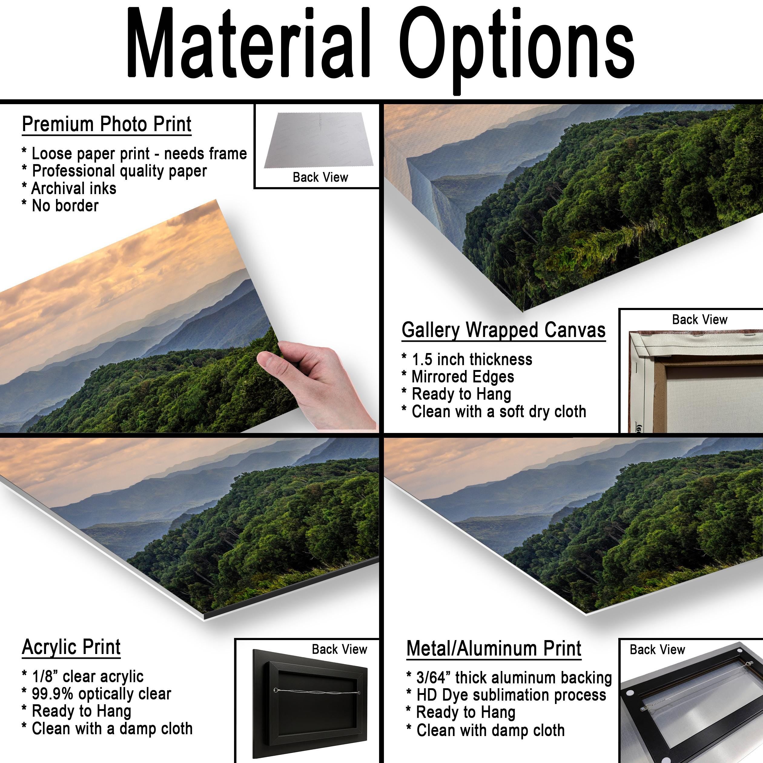 Layered Blue Majesty: Great Smoky Mountains Tennessee Photography Wall Art