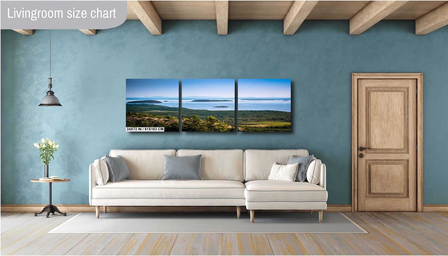 Acadia’s Cadillac Mountain Overlook: Wall Art Print Acadia National Park Mount Desert Island, Maine Aluminum/Acrylic/Metal/Canvas
