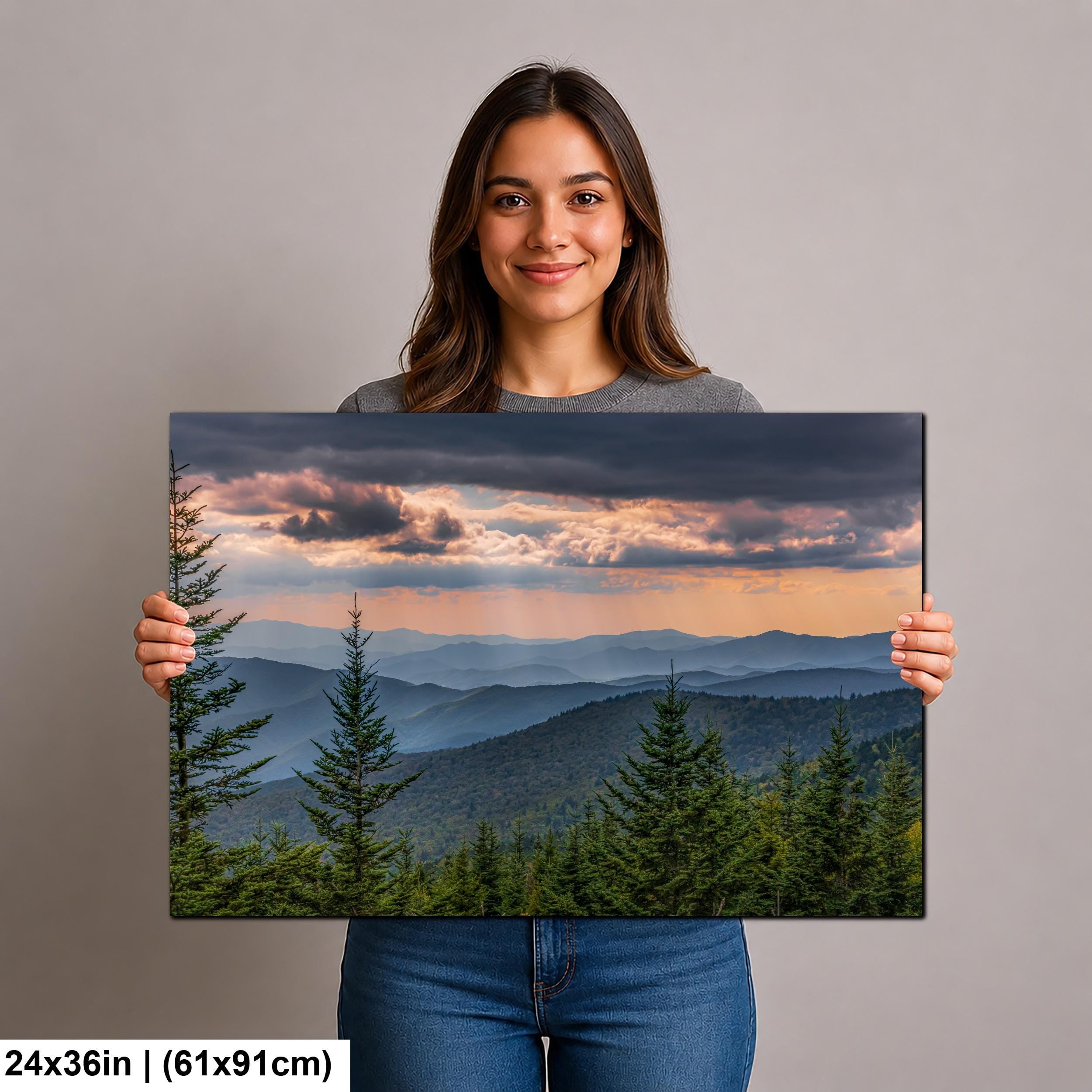 Ridge After Ridge: Great Smoky Mountains Tennessee Landscape Photo Wall Art