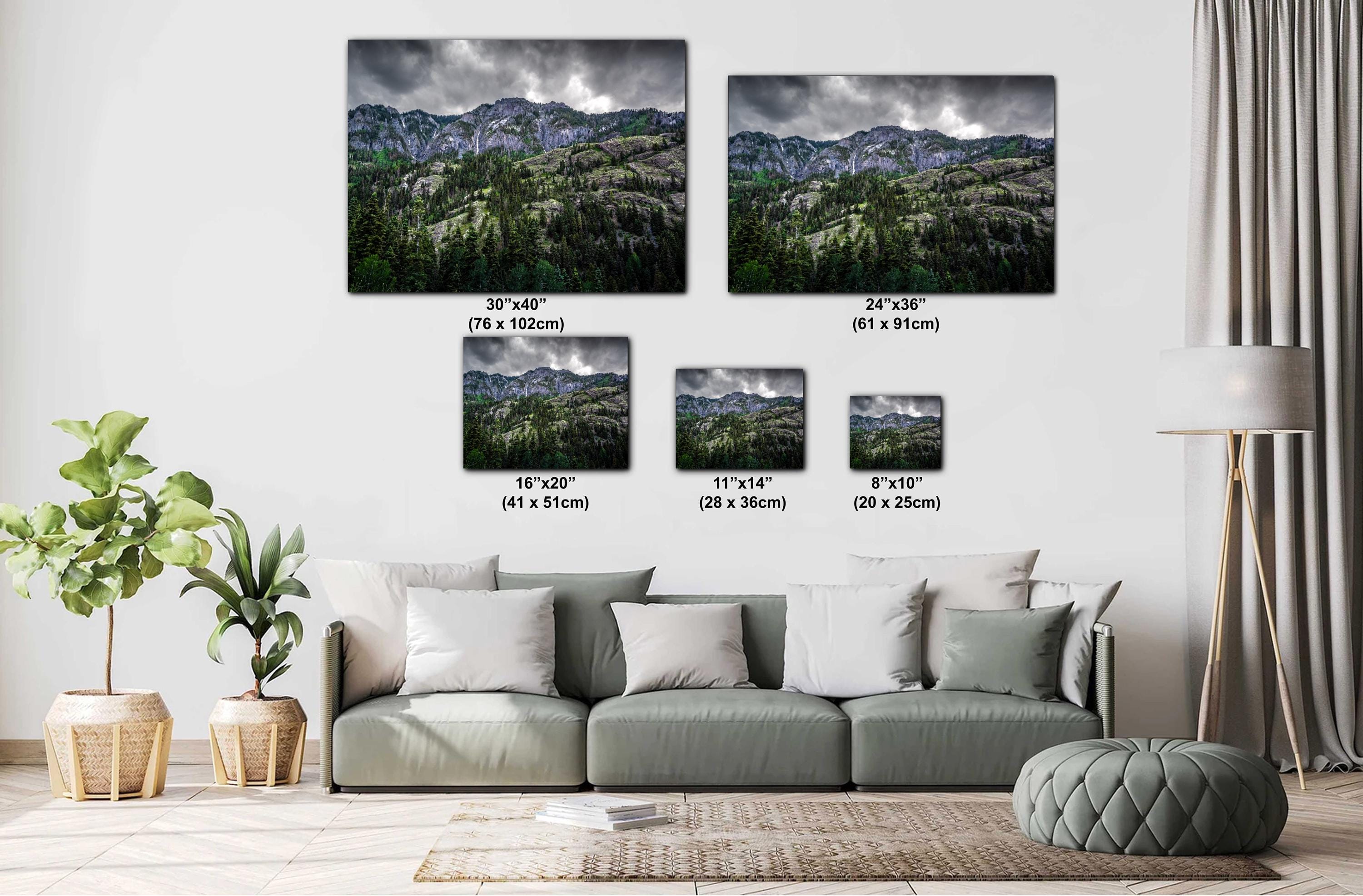 Ouray Colorado Forest Print: San Juan Mountains Landscape Photography