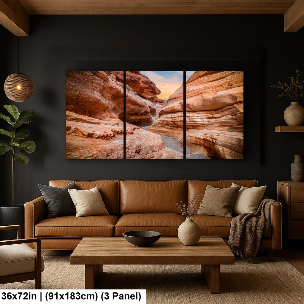 Golden Canyon Trail Death Valley Photography Print, California Desert Landscape Wall Art, Southwest Geology Decor