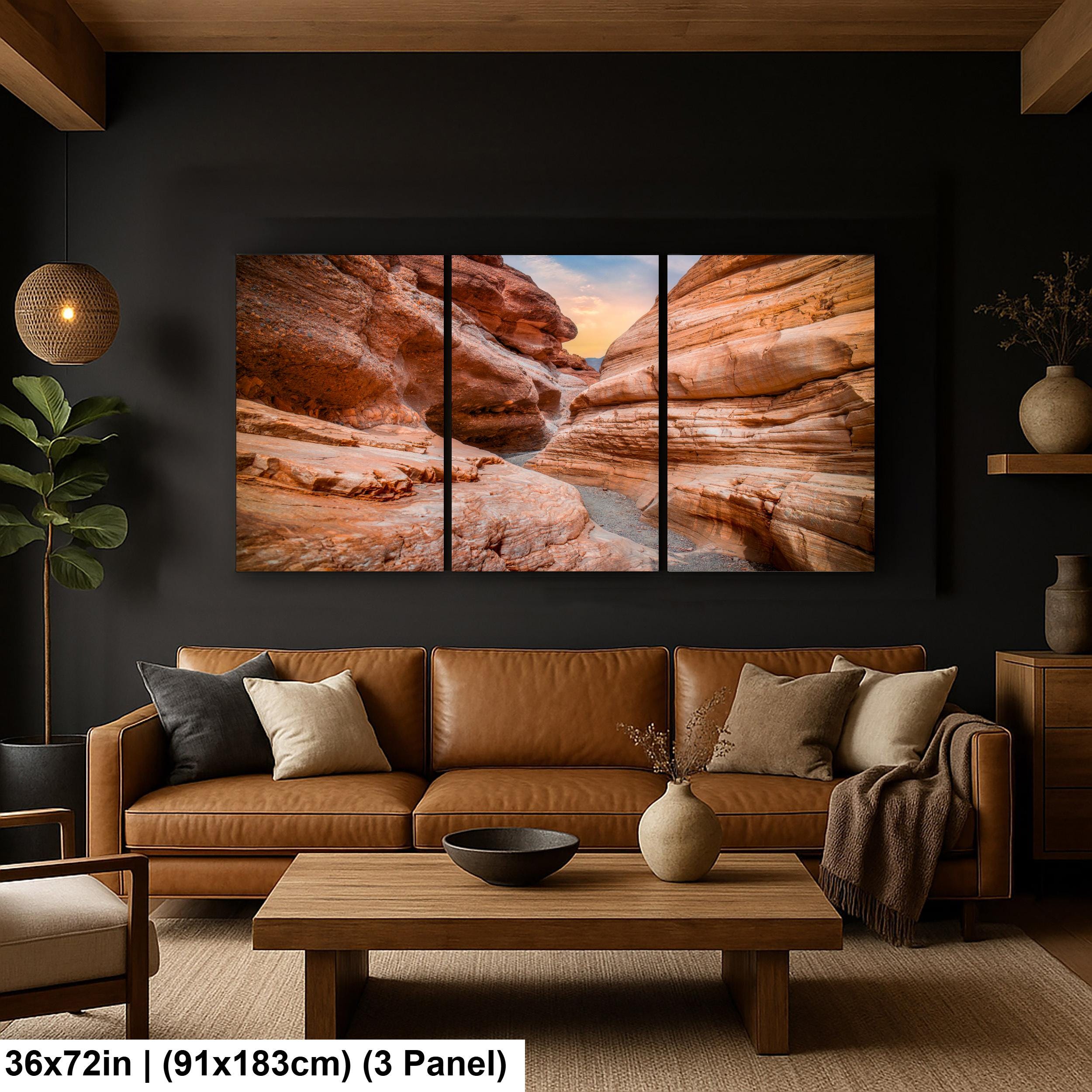 Golden Canyon Trail Death Valley Photography Print, California Desert Landscape Wall Art, Southwest Geology Decor