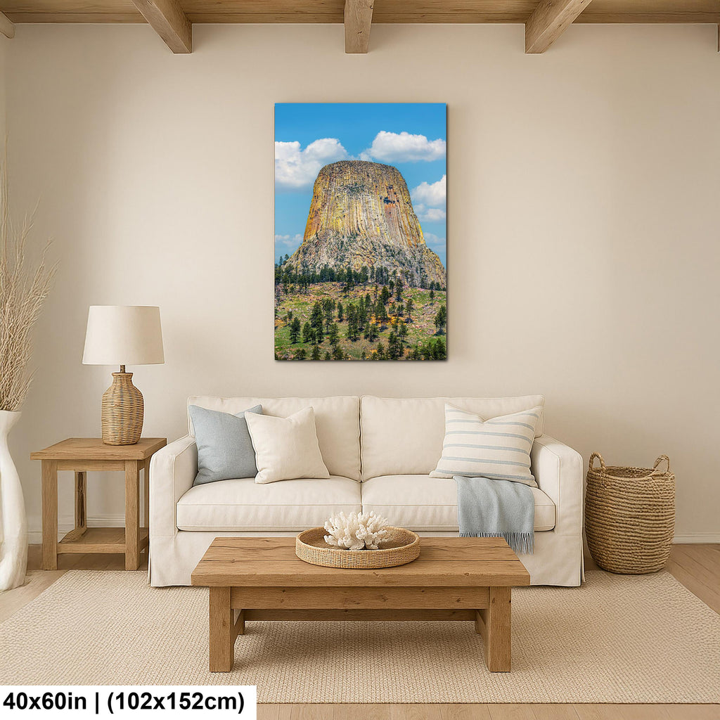 Monumental Ascent: Devils Tower Wyoming National Monument Photo Wall Art