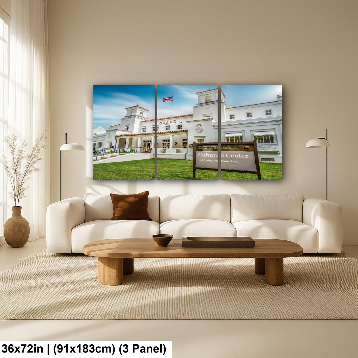 Ozark Bathhouse Cultural Center Hot Springs National Park Arkansas Historic Wall Art Print